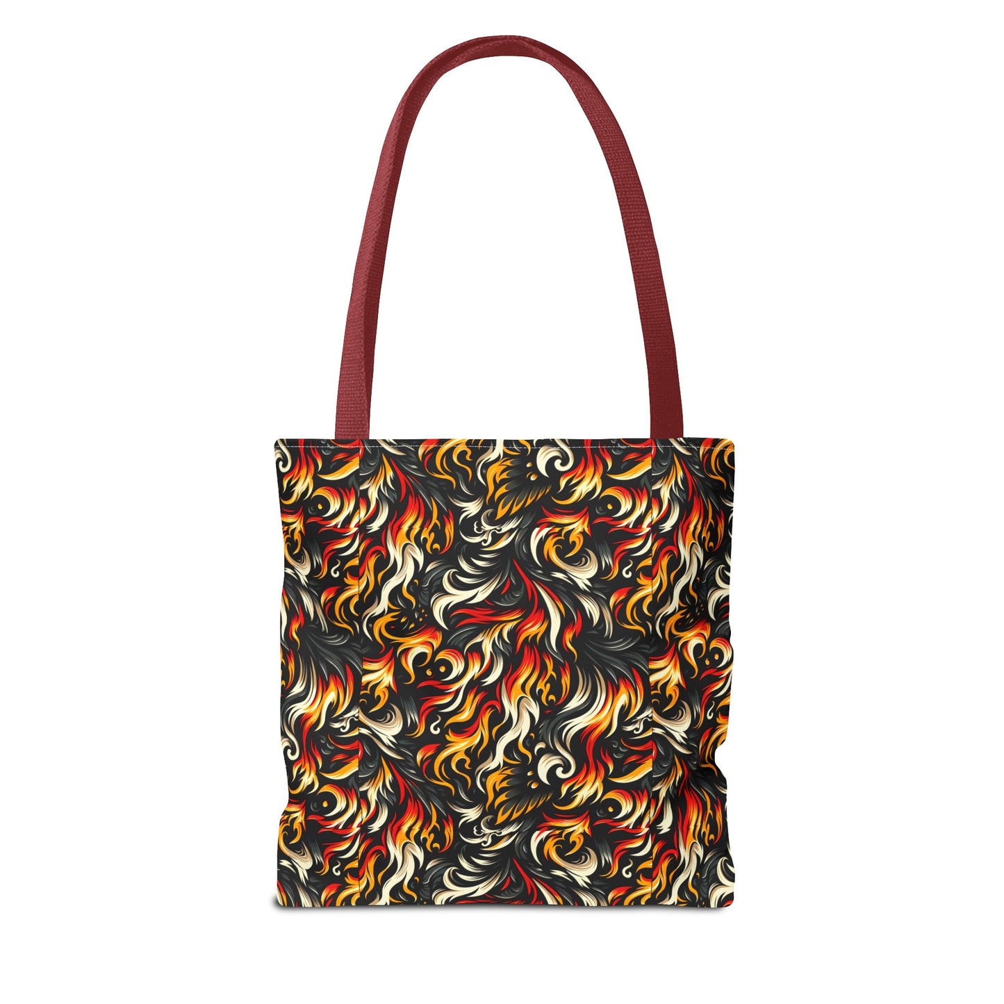 Fire & Flames Bold Streetwear Statement Tote Bag - 8404 Design-55