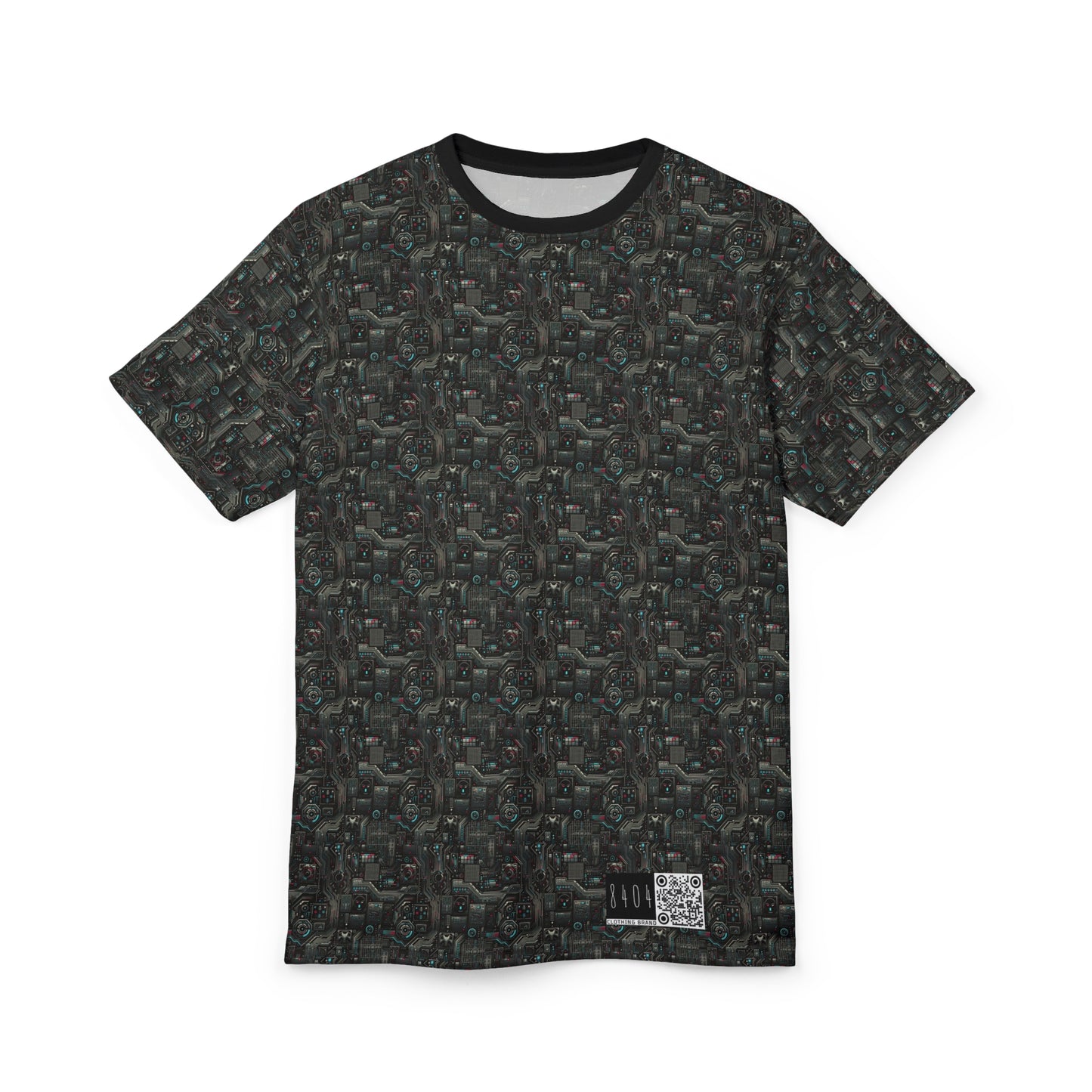 Tech Noir Aesthetics Sleek Tech Streetwear Unisex Cut & Sew Tee - 8404 Design-52