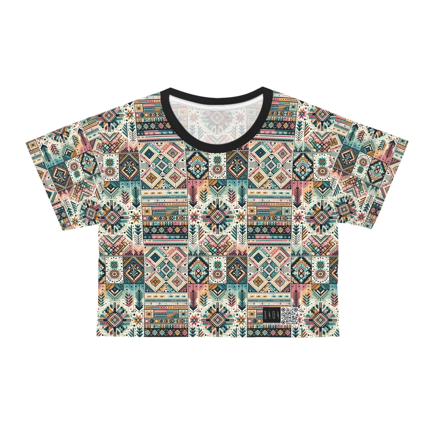 Digital Artisanal Fusion Digital Artisanal Crop Tee - 8404 Design-49