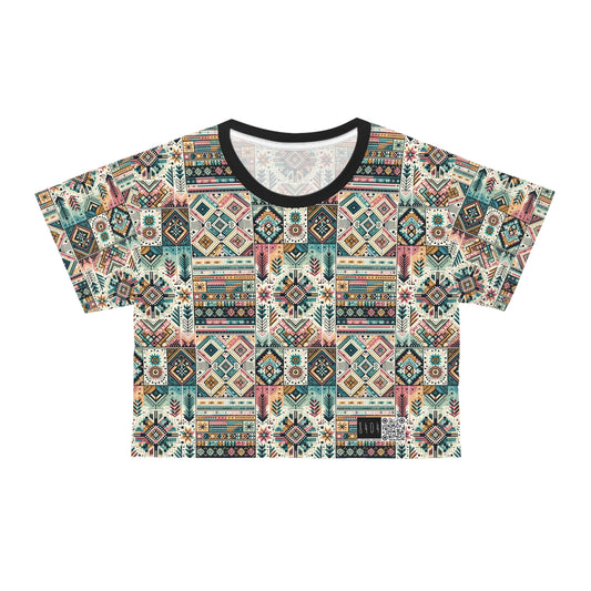 Digital Artisanal Fusion Digital Artisanal Crop Tee - 8404 Design-49