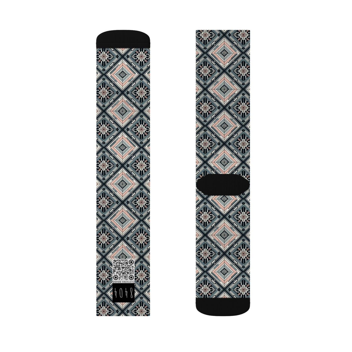Tech Minimalism Minimalist Tech Sublimation Socks - 8404 Design-60