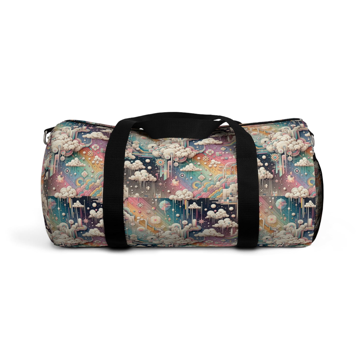 Digital Dreamland Whimsical and Nostalgic Streetwear With a Digital Twist Duffel Bag - 8404 Design-52