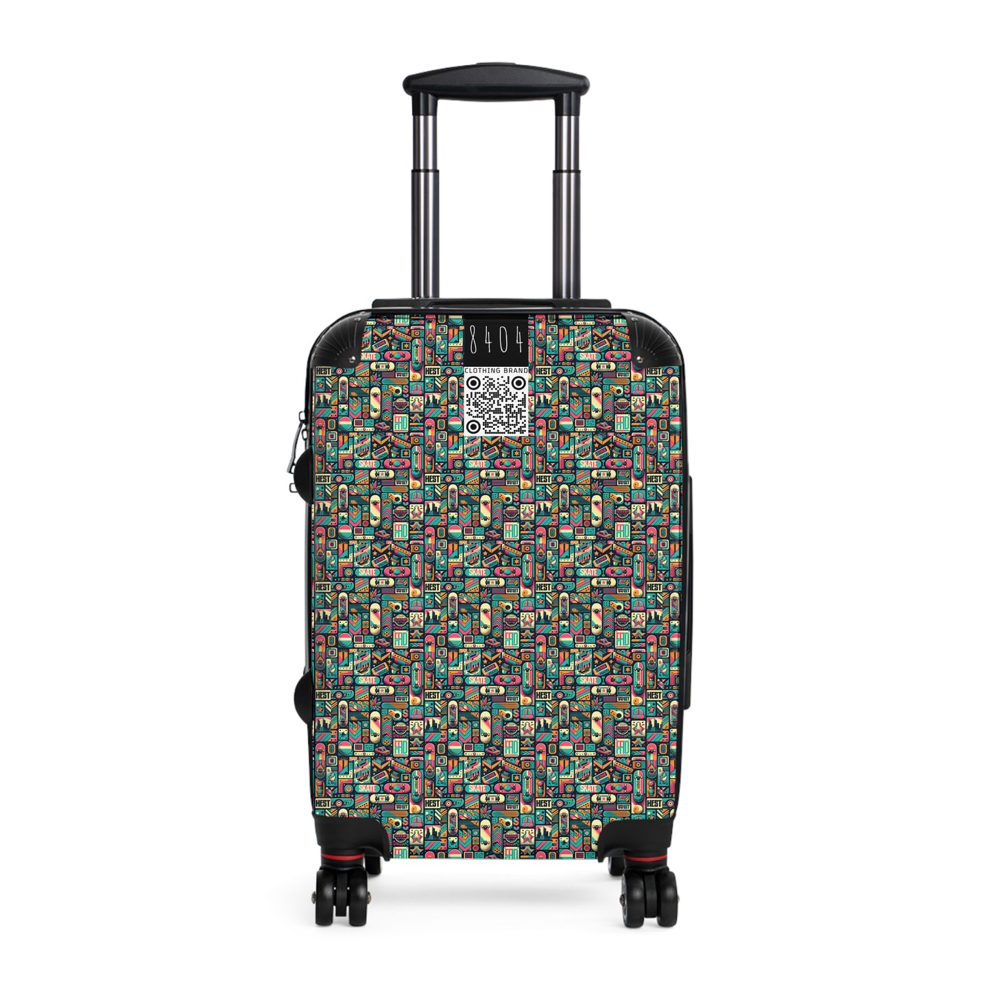 Skate Culture Revival Urban Retro Cool Suitcase - 8404 Design-61