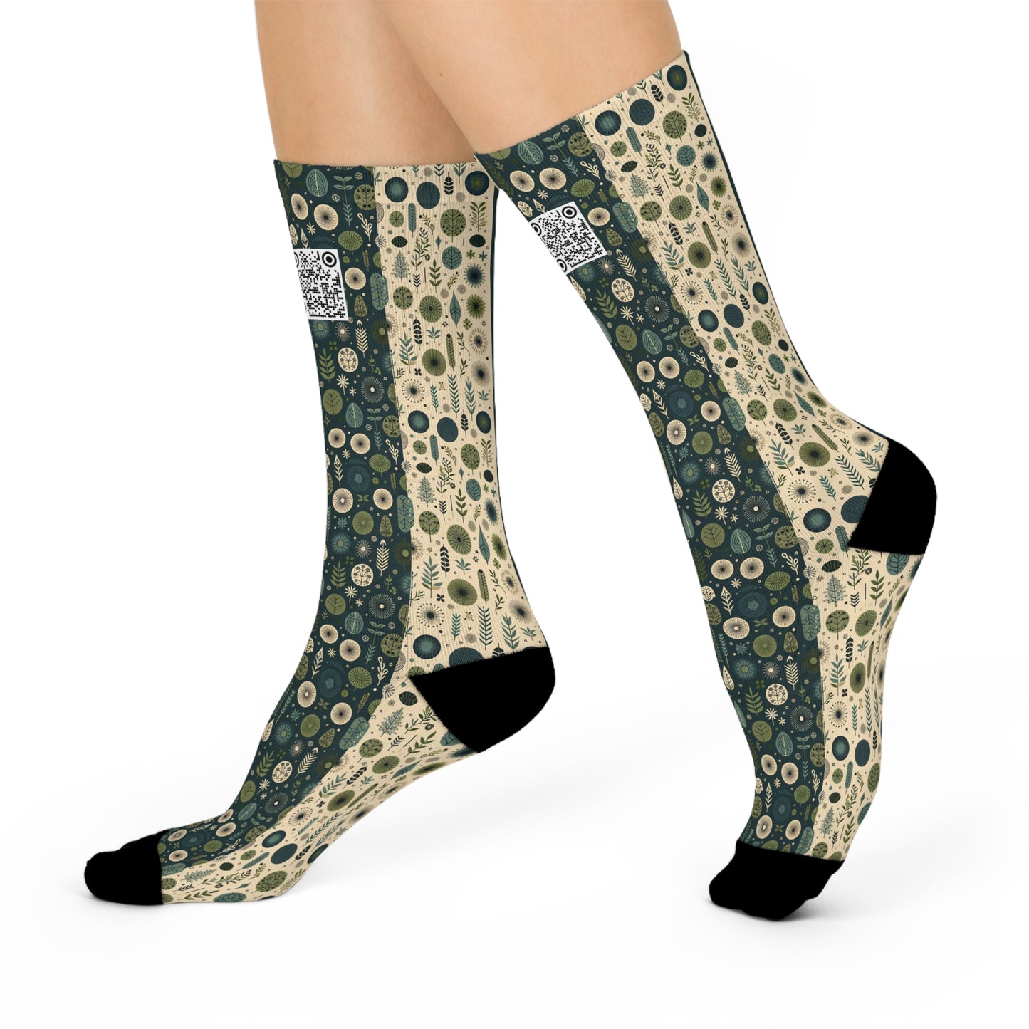 Sustainable Street Utility Sustainable Tech Streetwear Cushioned Crew Socks - 8404 Design-62