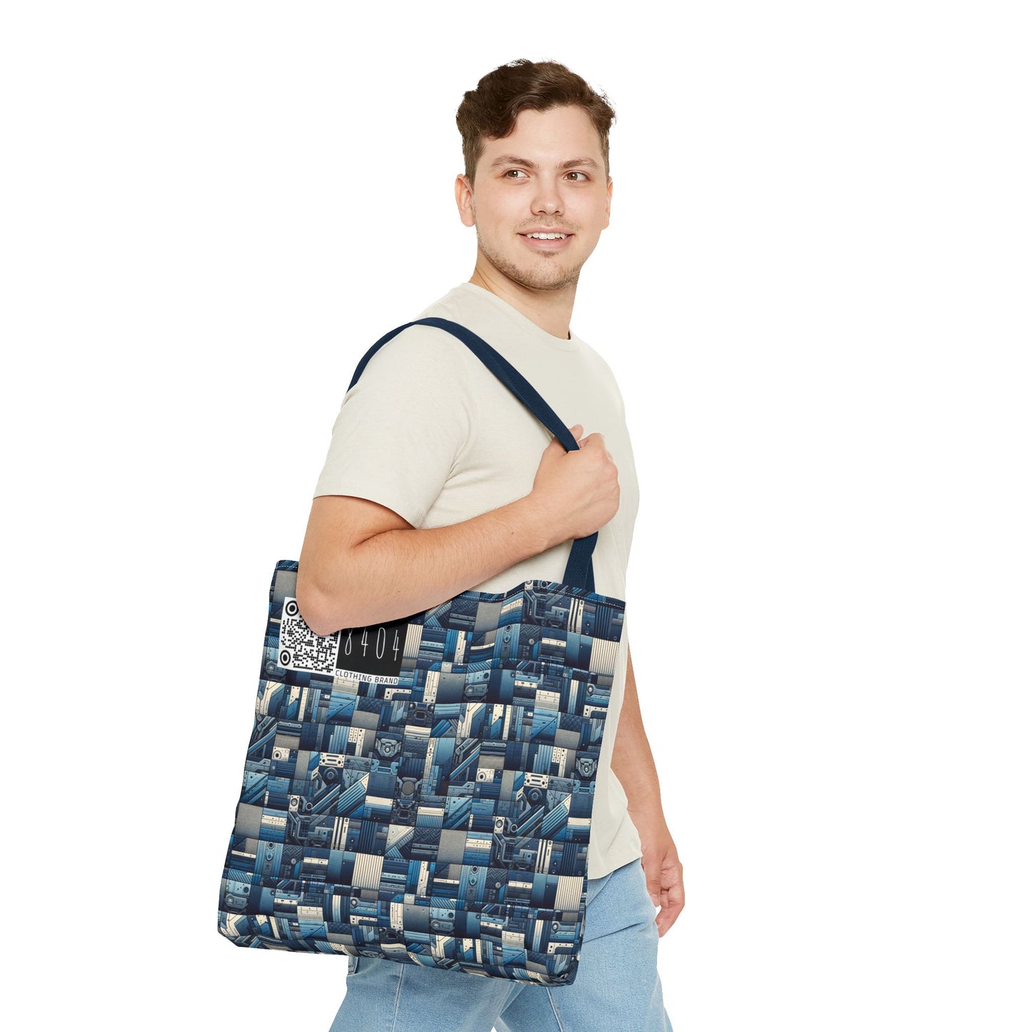 Tech-Inspired Utility Tech-Forward Streetwear With Utilitarian Edge Tote Bag - 8404 Design-44