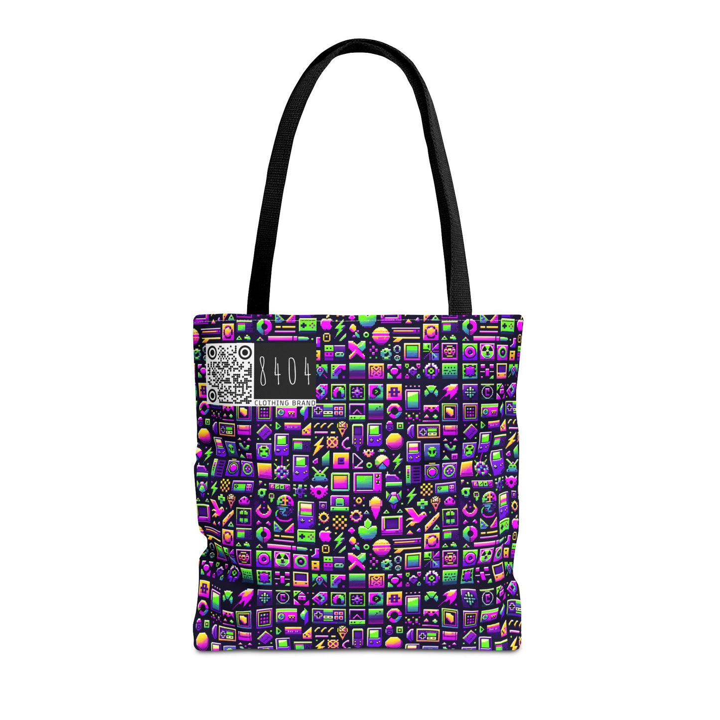 Digital Nostalgia Remix Modern Vintage Fusion Tote Bag - 8404 Design-49