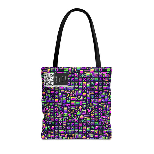 Digital Nostalgia Remix Modern Vintage Fusion Tote Bag - 8404 Design-49