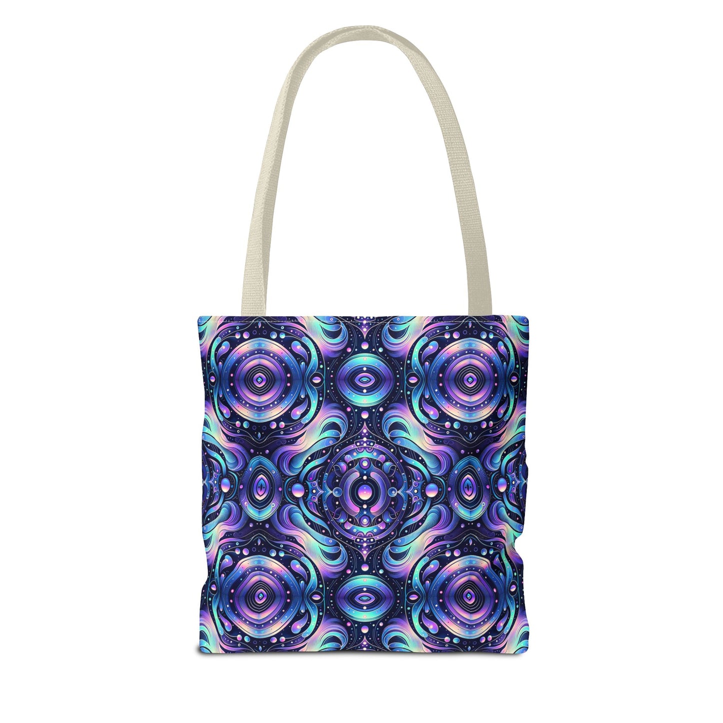 Iridescent Tech Fusion Tech-Forward Streetwear Tote Bag - 8404 Design-62