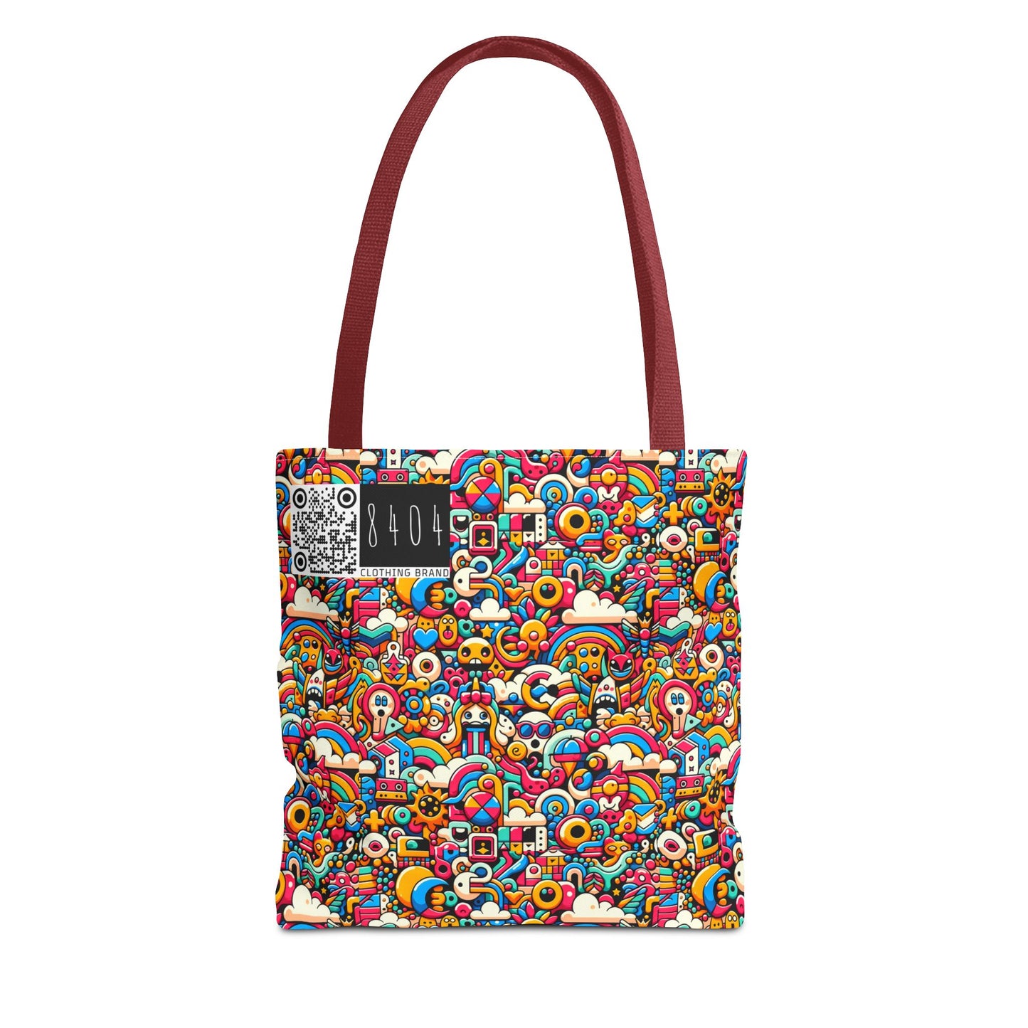 Neon Pop Playful Pop Culture Mashup Tote Bag - 8404 Design-62
