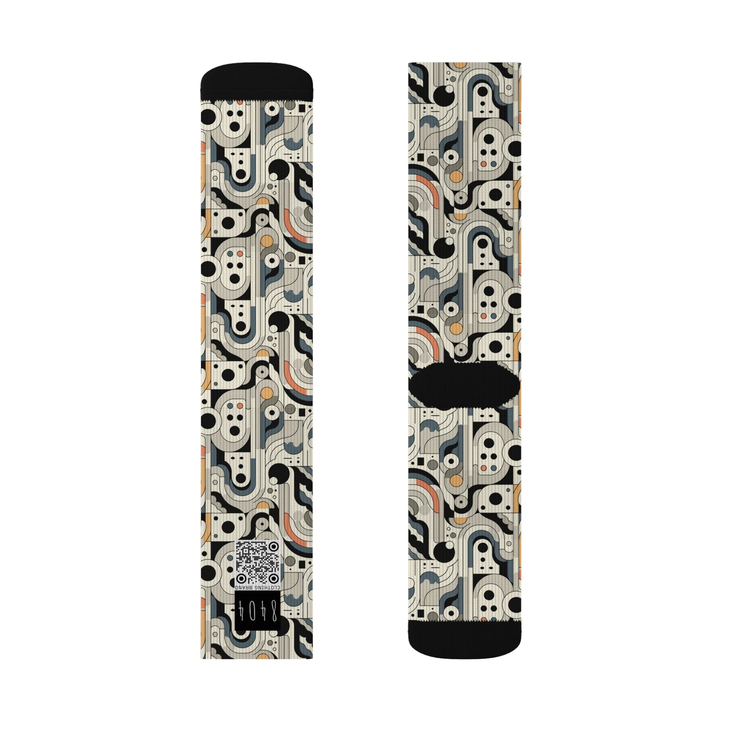 Modern Minimalism Minimalist Tech Sublimation Socks - 8404 Design-60