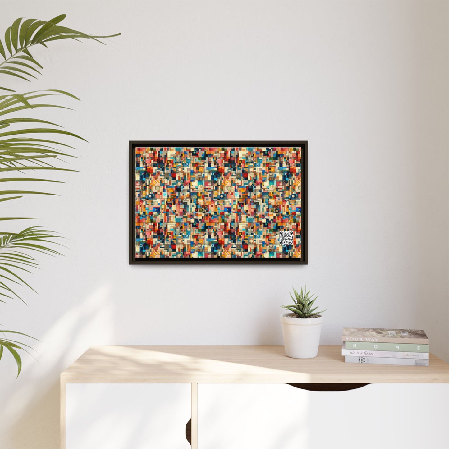 Digital Artistic Expression Artistic Streetwear Matte Canvas, Framed (multi-Color) - 8404 Design-46 B