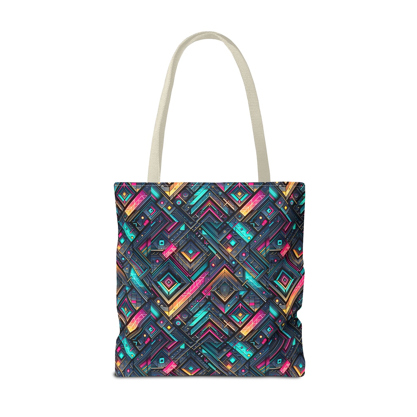 Tech-Inspired Graphics Cyberpunk Cool Tote Bag - 8404 Design-67