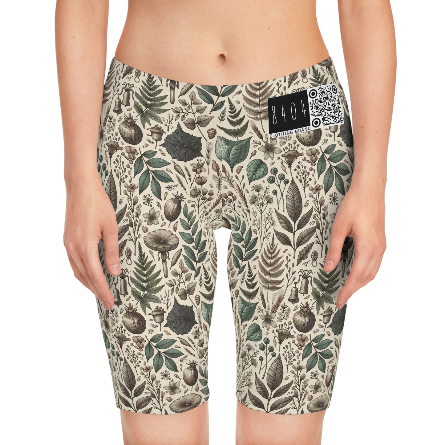 Sustainable Streetwear Modern Eco-Conscious Women's Bike Shorts - 8404 Design-57