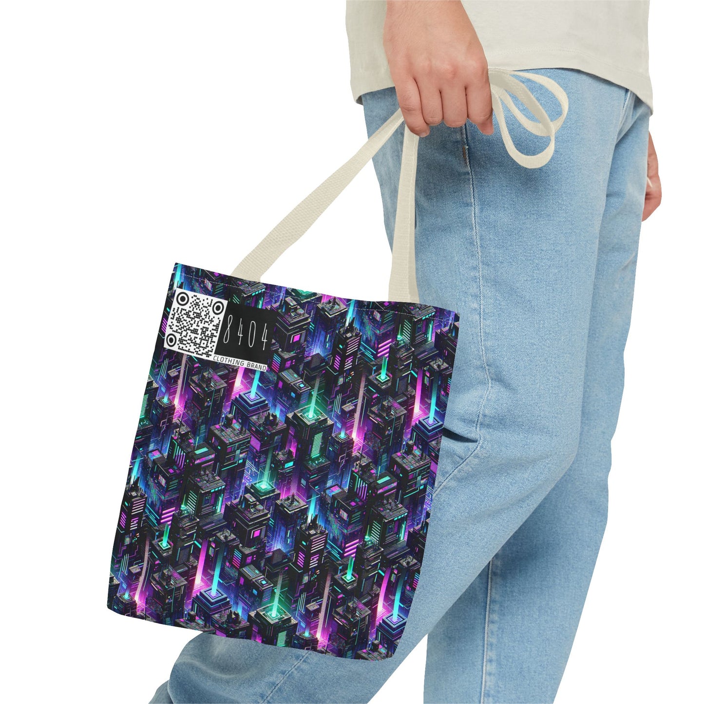 Tech Noir Graphics Futuristic Tech Aesthetics Tote Bag - 8404 Design-55