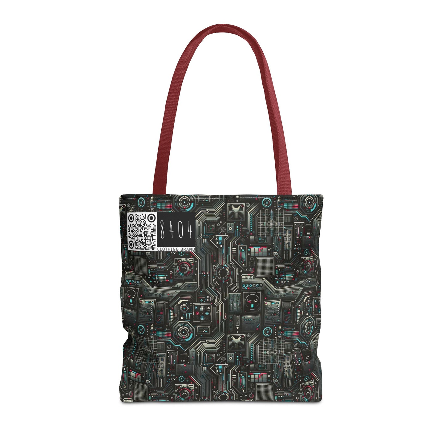 Tech Noir Aesthetics Sleek Tech Streetwear Tote Bag - 8404 Design-52