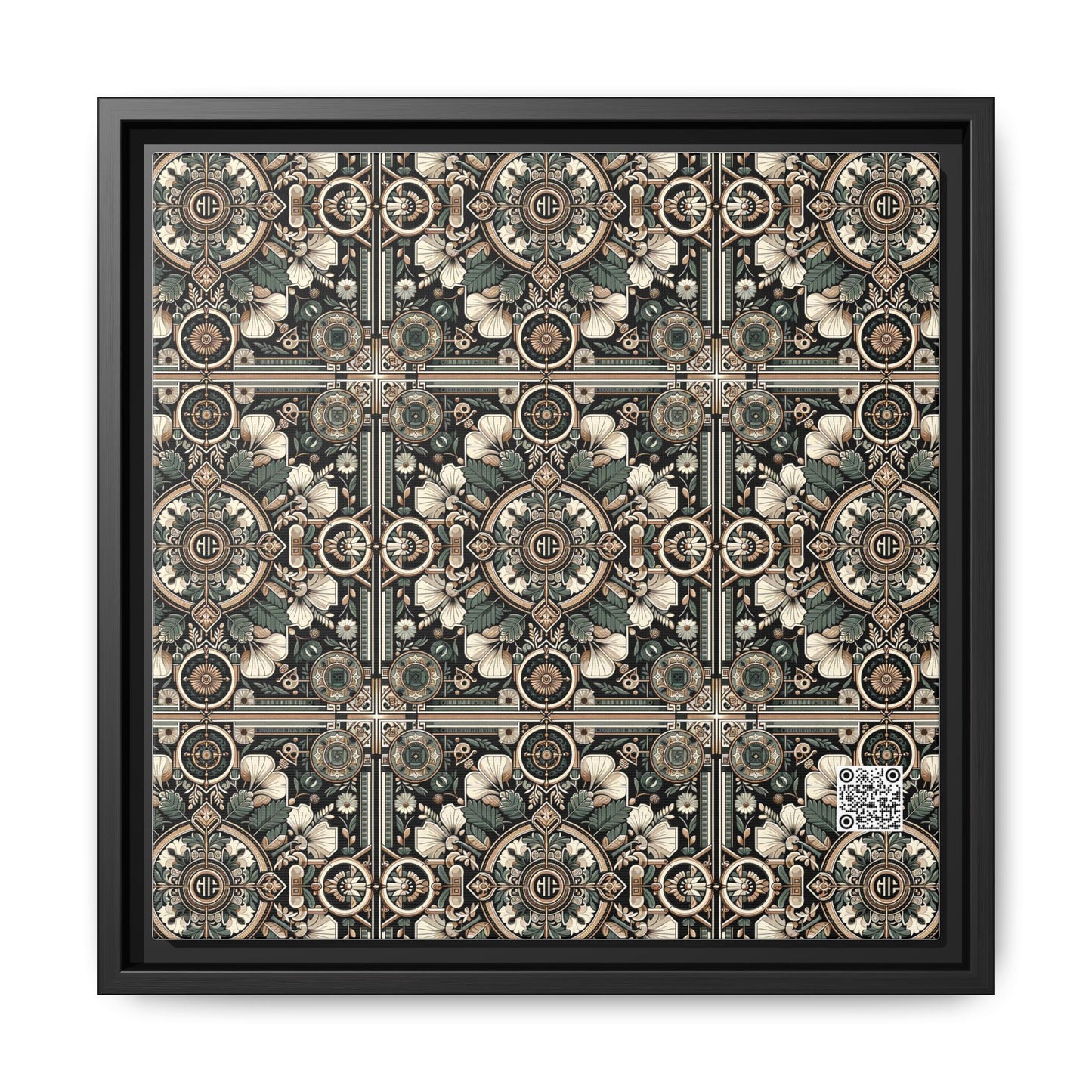 Cyber Garden Party Tech Garden Extravaganza Matte Canvas, Framed (multi-Color) - 8404 Design-66 A