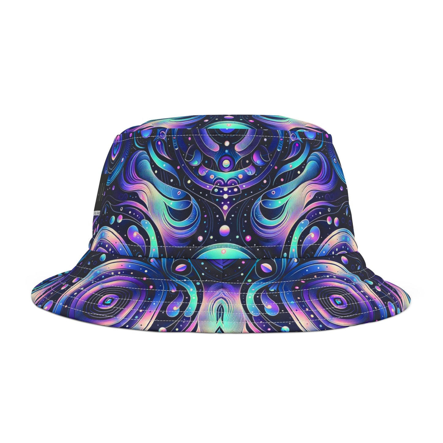 Iridescent Tech Fusion Tech-Forward Streetwear Bucket Hat - 8404 Design-62