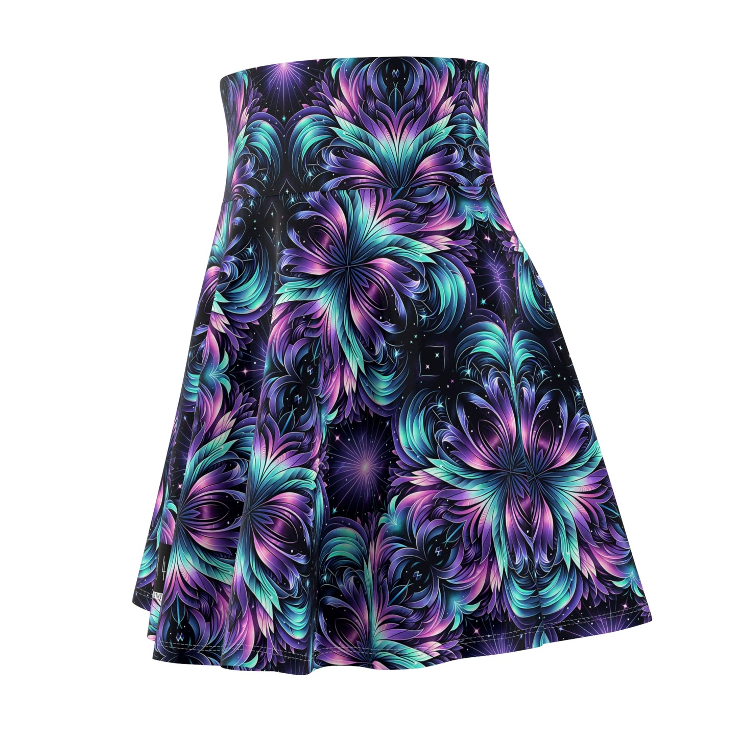 Iridescent Dream Futuristic Tech Women's Skater Skirt - 8404 Design-60