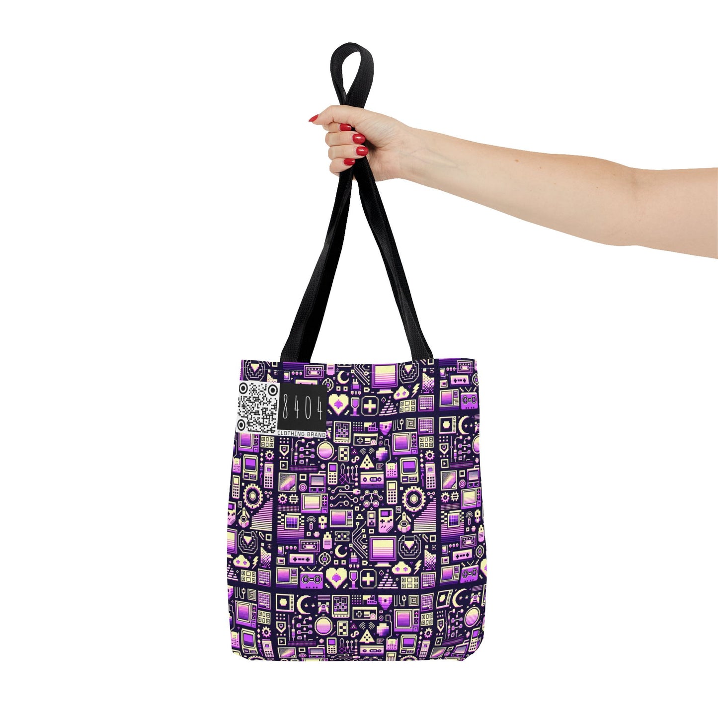 Digital Nostalgia Remix Modern Vintage Fusion Tote Bag - 8404 Design-54