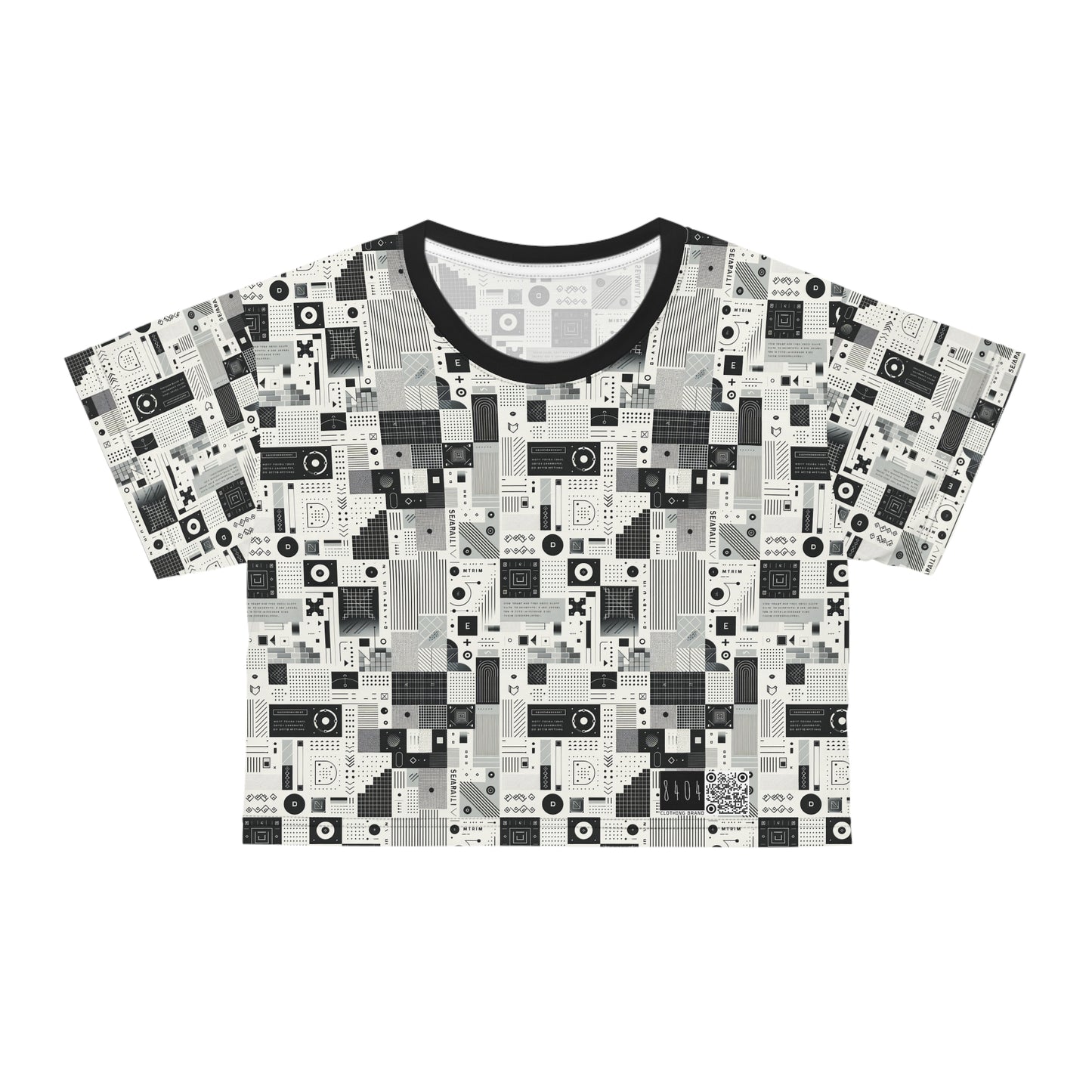 Digital Minimalism Minimalist Tech Crop Tee - 8404 Design-50