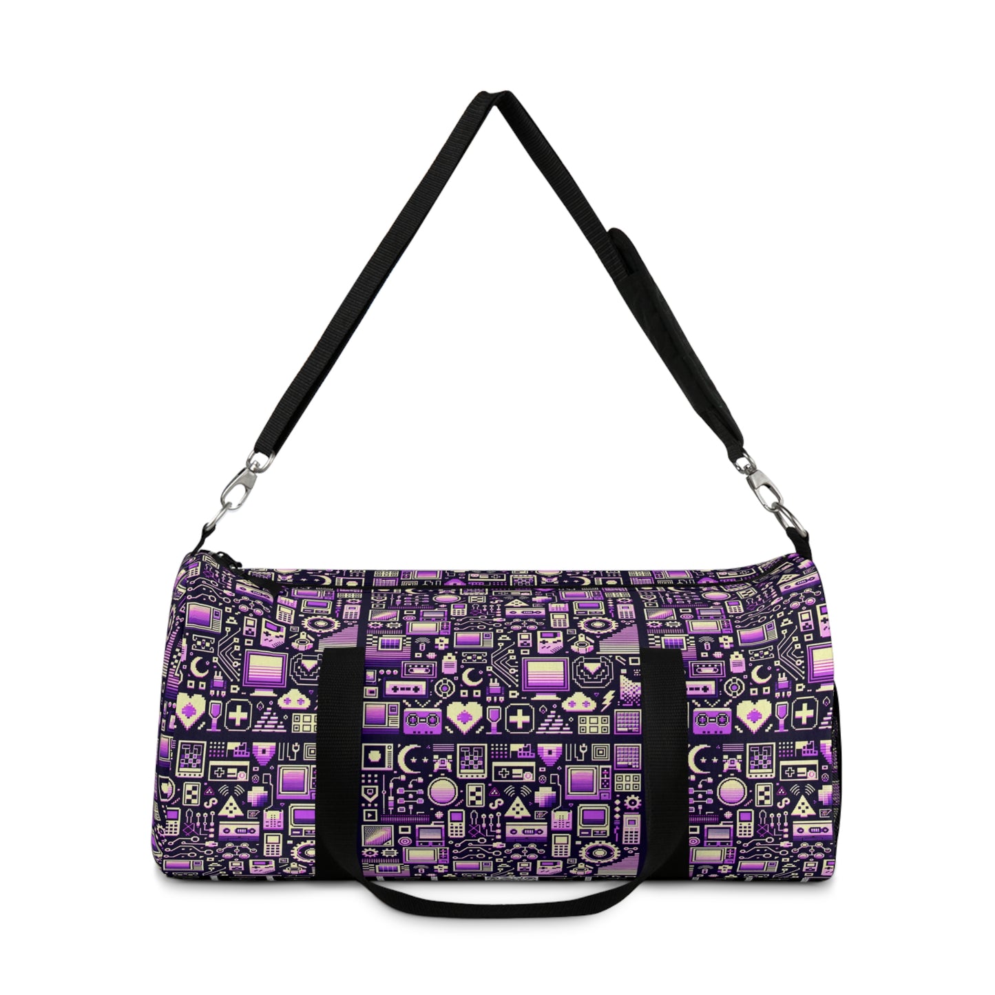 Digital Nostalgia Remix Modern Vintage Fusion Duffel Bag - 8404 Design-54