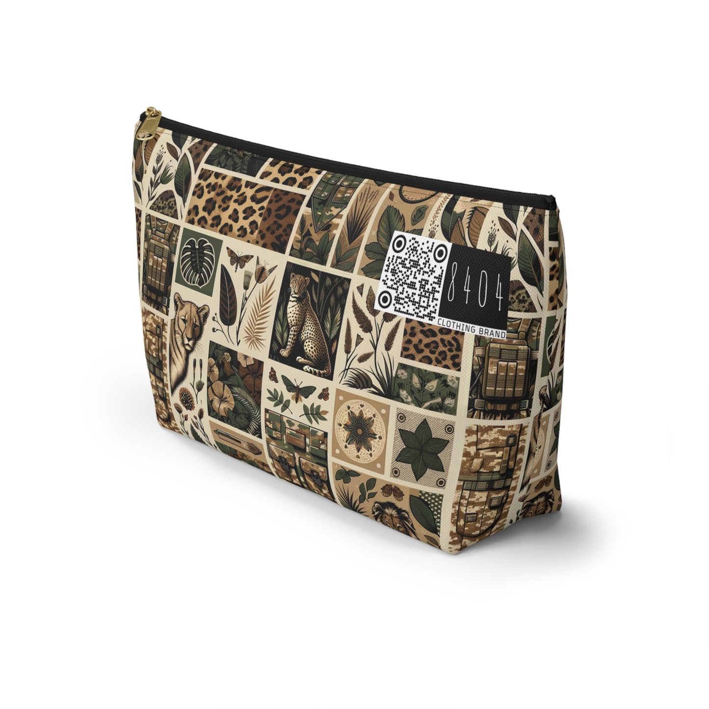 Streetwear Safari Urban Jungle Explorer Accessory Pouch W T-Bottom - 8404 Design-51