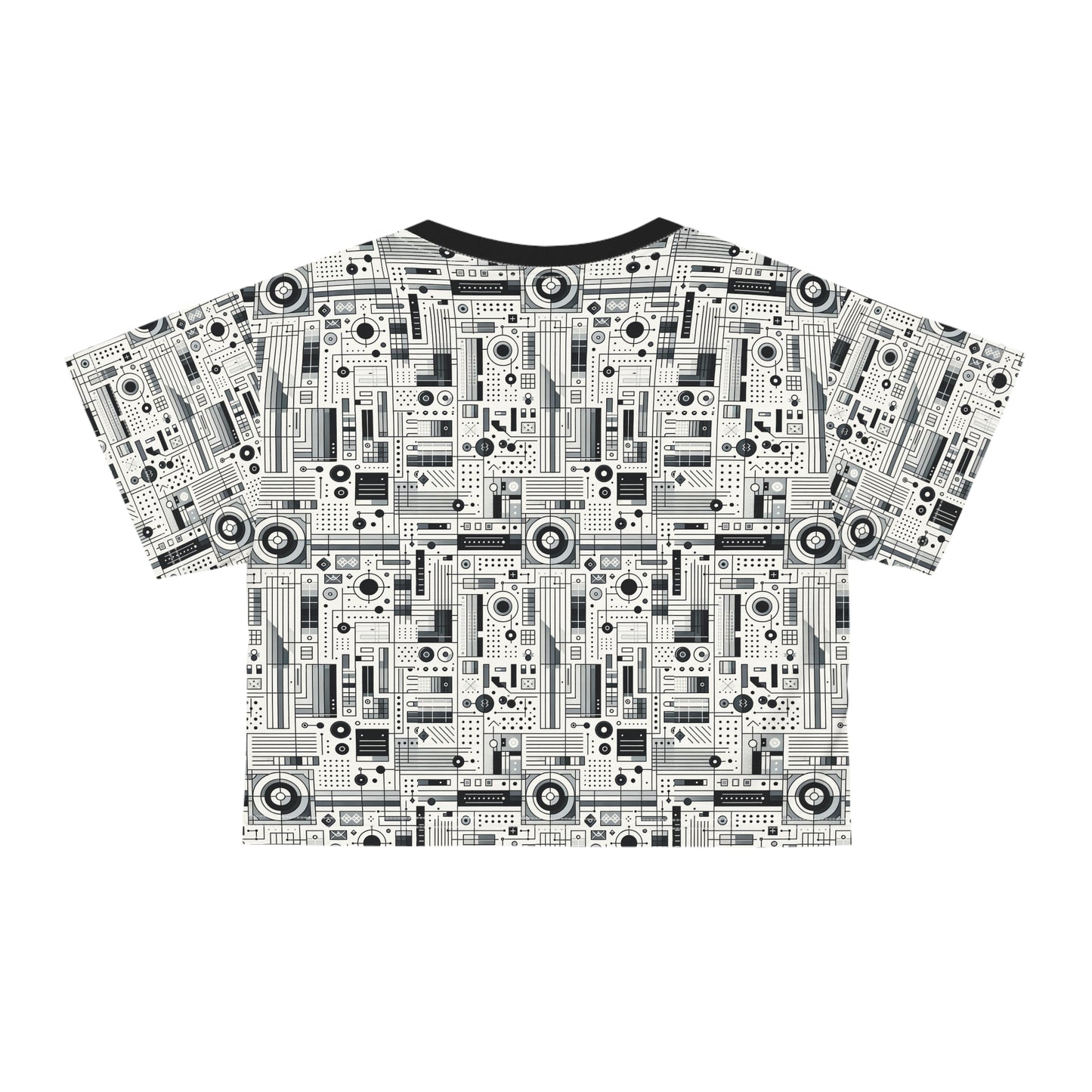 Digital Minimalism Minimalist Tech Crop Tee - 8404 Design-53