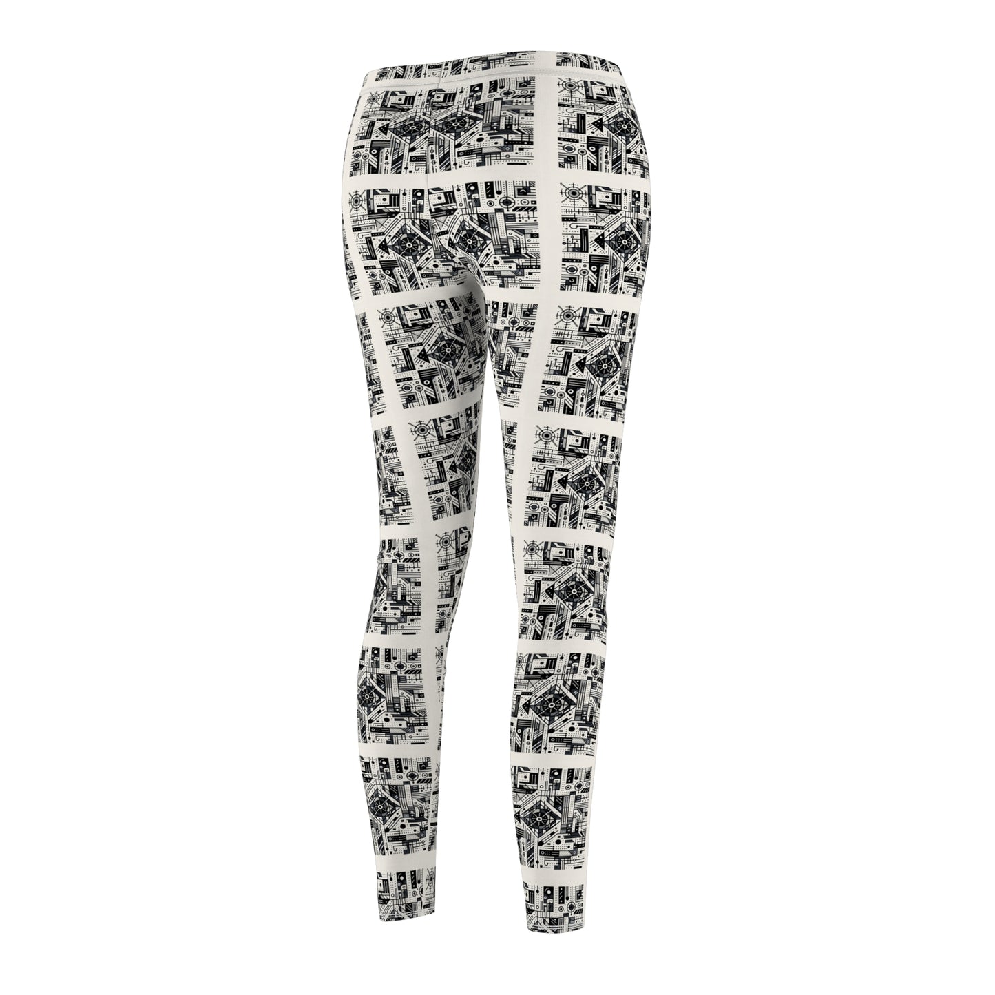 Digital Minimalism Minimalist Tech Women's Cut & Sew Casual Leggings - 8404 Design-47