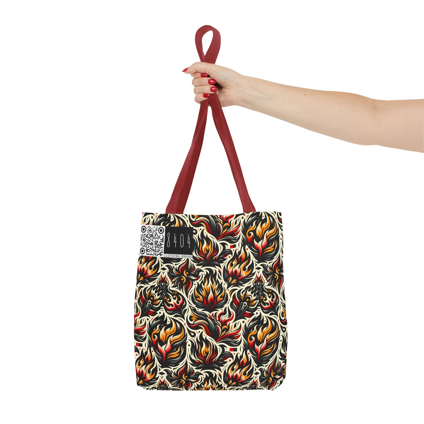 Fire & Flames Bold Streetwear Statement Tote Bag - 8404 Design-57