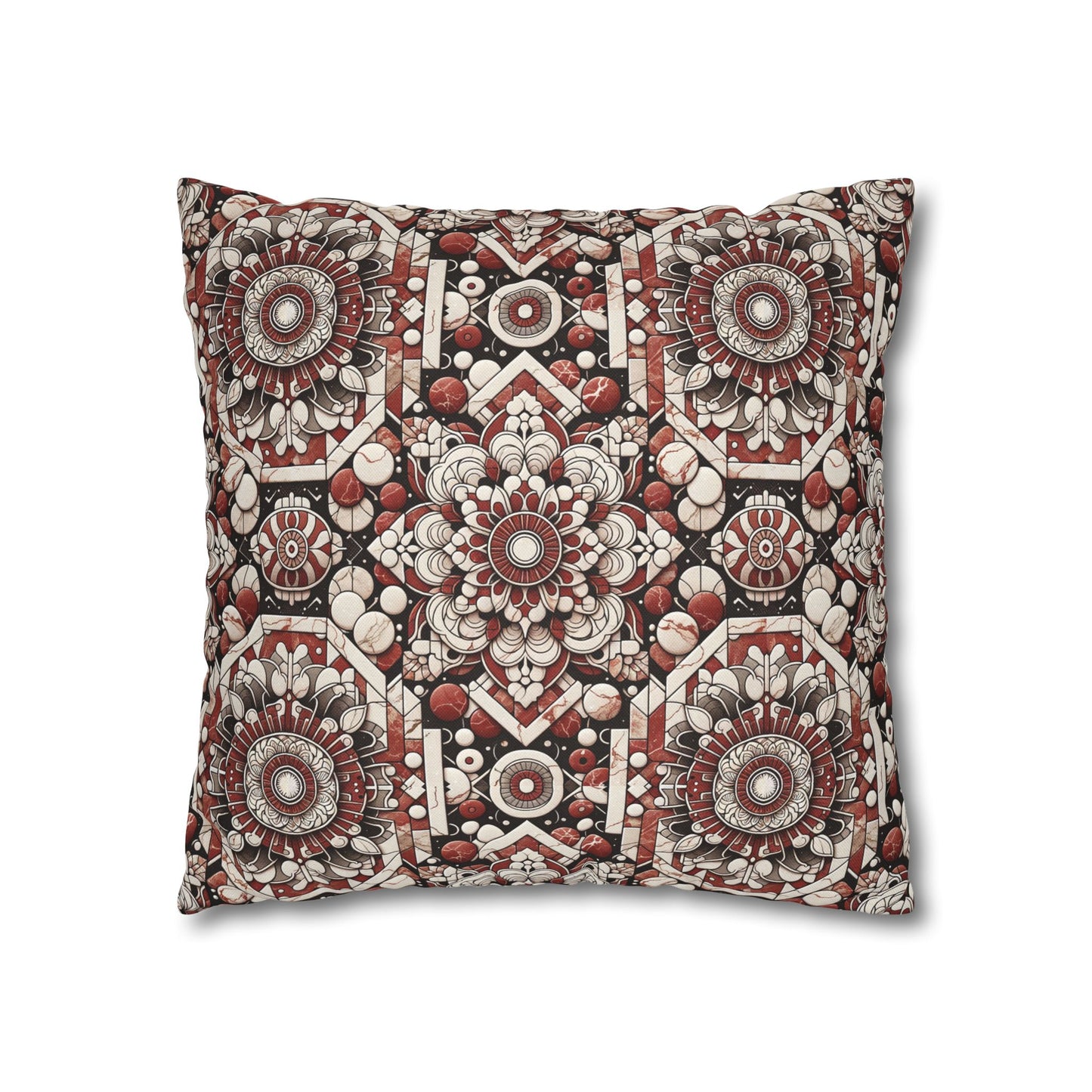 Neo Jomon Sculptural Aesthetics Artisanal Streetwear Spun Polyester Square Pillowcase - 8404 Design-55