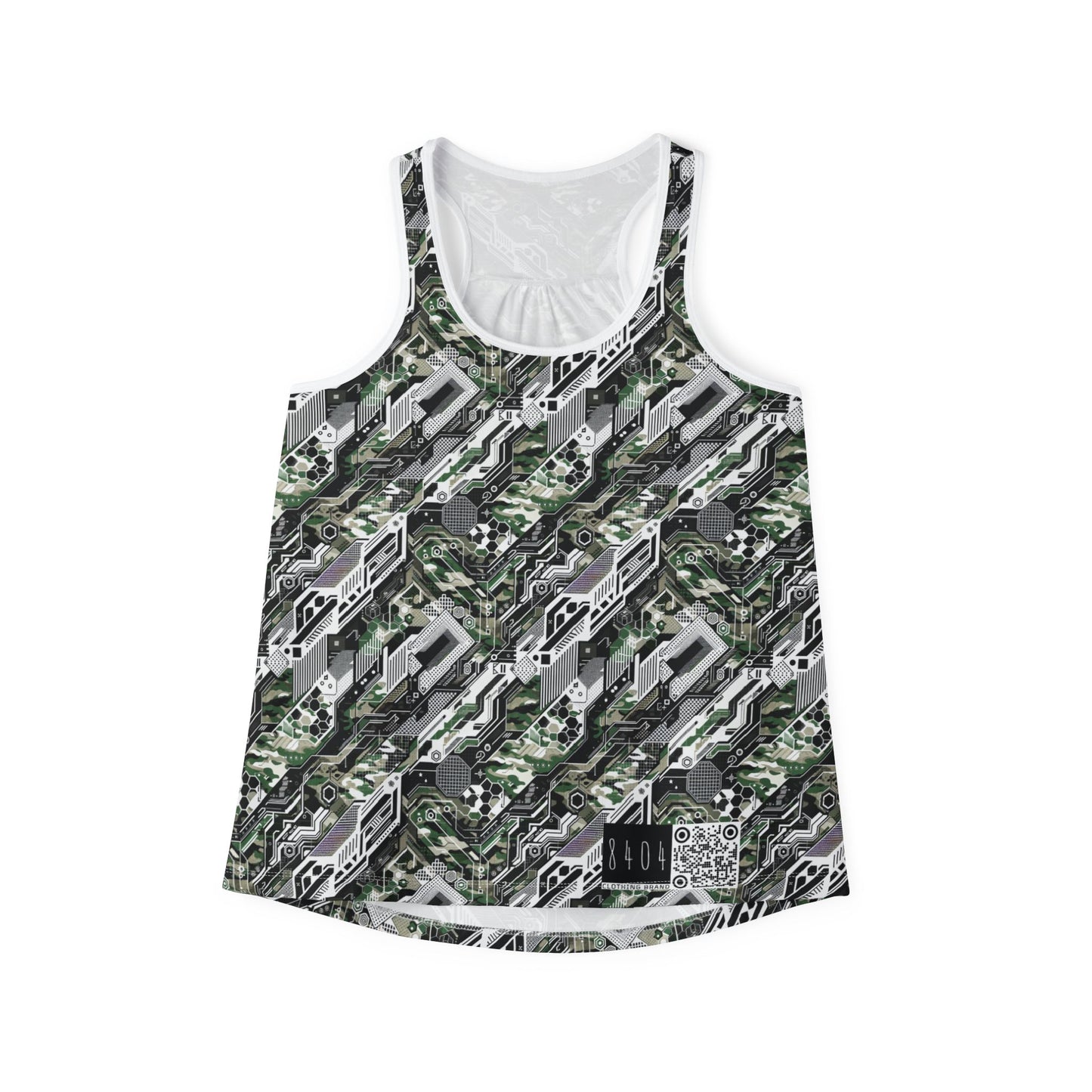 Tech Camo Fusion Tech-Forward Streetwear With a Futuristic Edge Women's Tank Top - 8404 Design-46