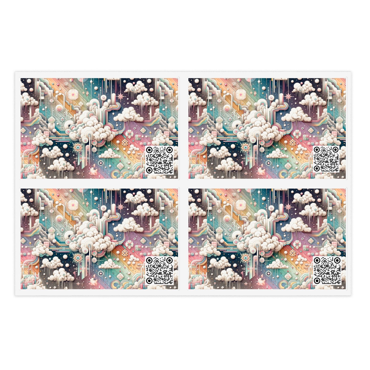Digital Dreamland Whimsical and Nostalgic Streetwear With a Digital Twist Sticker Sheets - 8404 Design-52