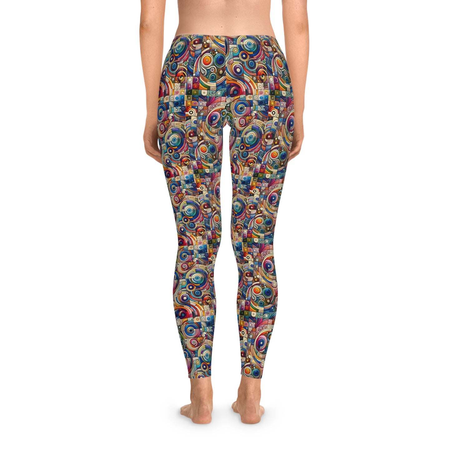 Digital Artistic Expression Artistic Streetwear Stretch Leggings - 8404 Design-49