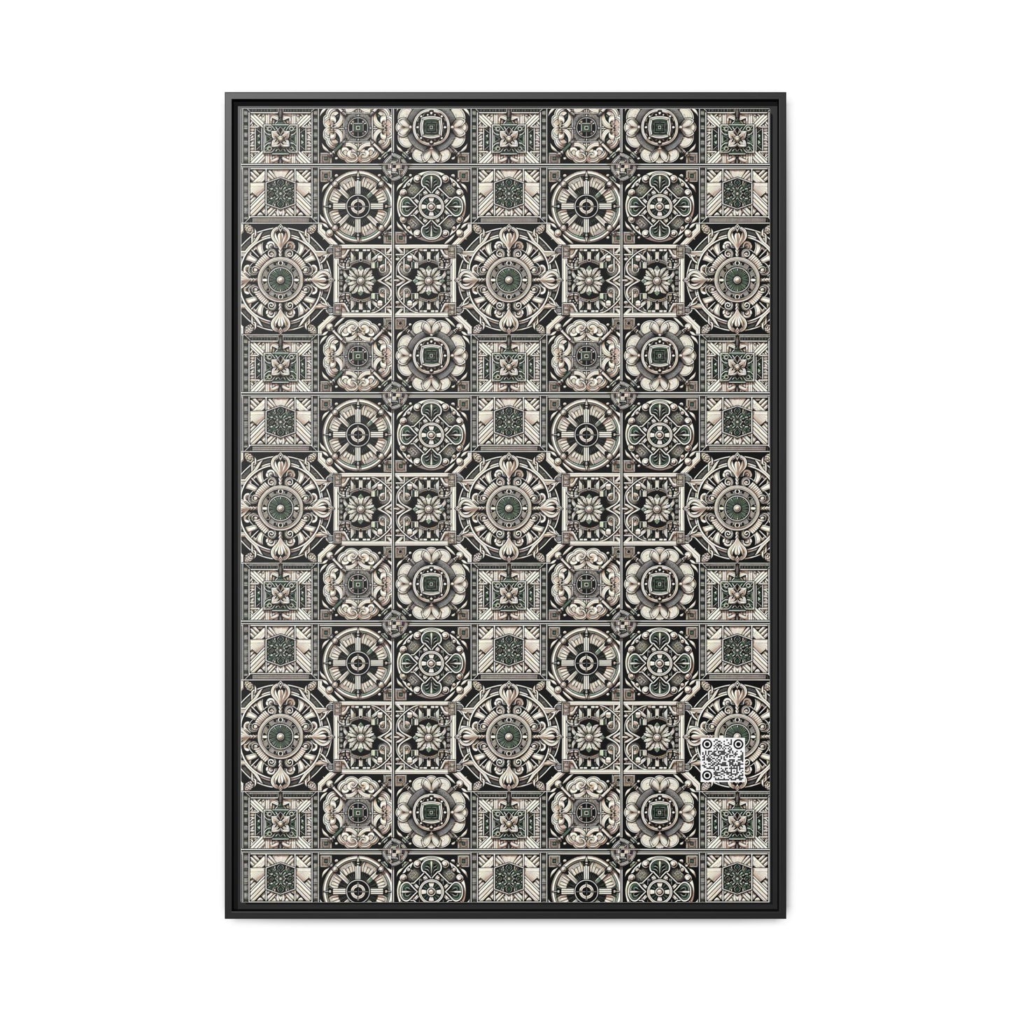 Cyber Garden Party Tech Garden Extravaganza Matte Canvas, Framed (multi-Color) - 8404 Design-45 A