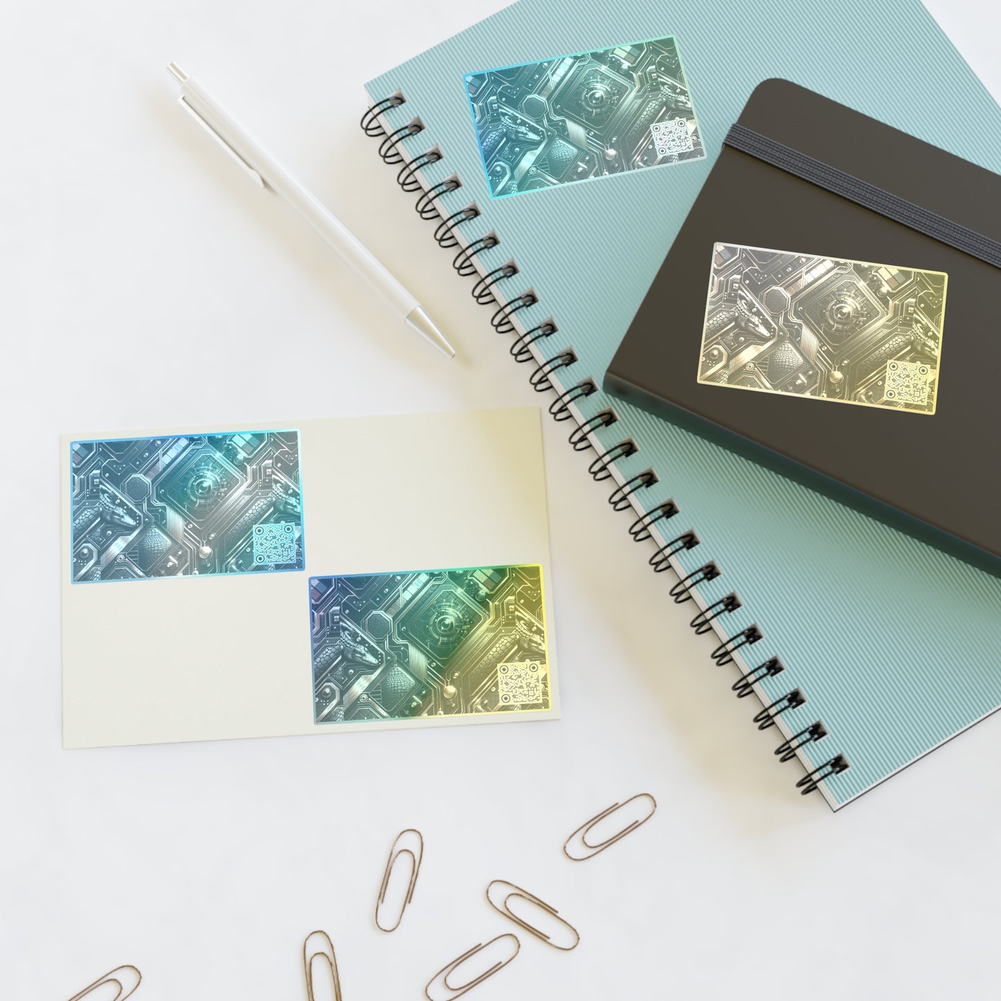 Tech Noir Fusion Sleek Tech Luxe Sticker Sheets - 8404 Design-56