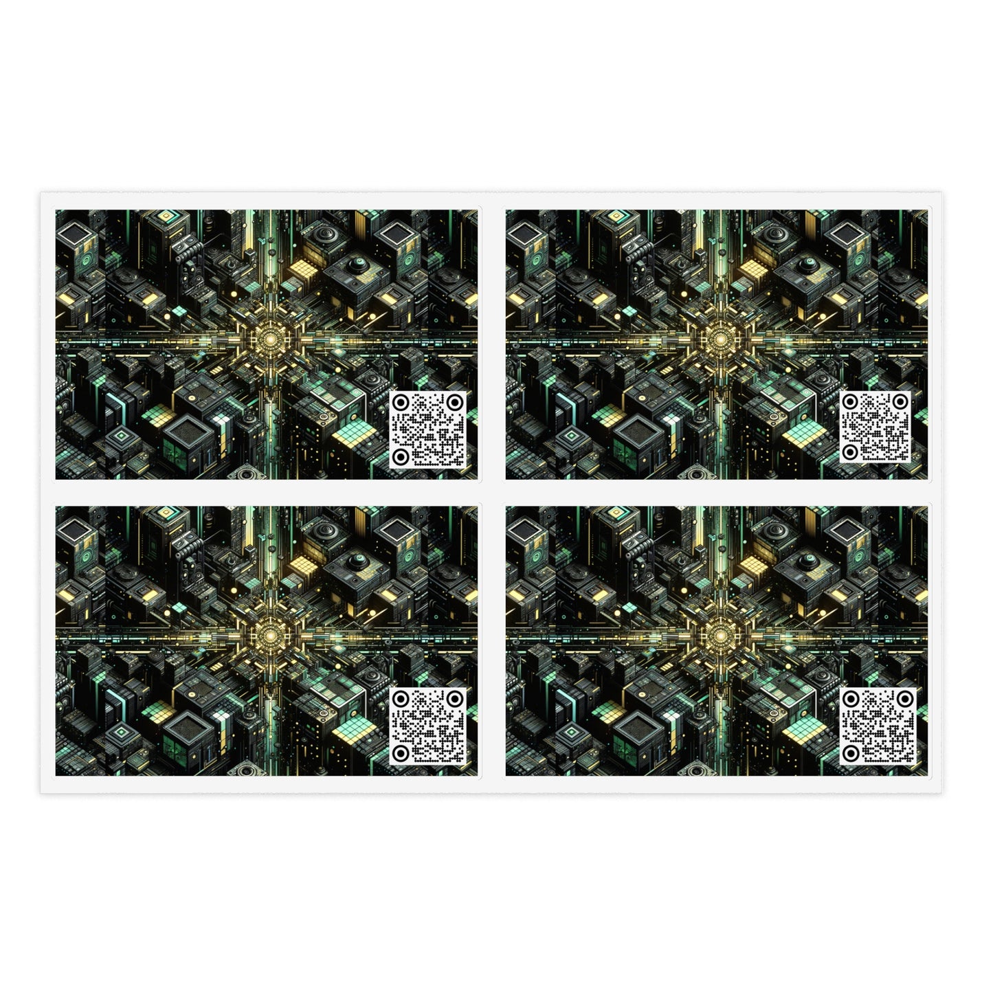 Tech Noir Graphics Tech-Inspired Streetwear Sticker Sheets - 8404 Design-66