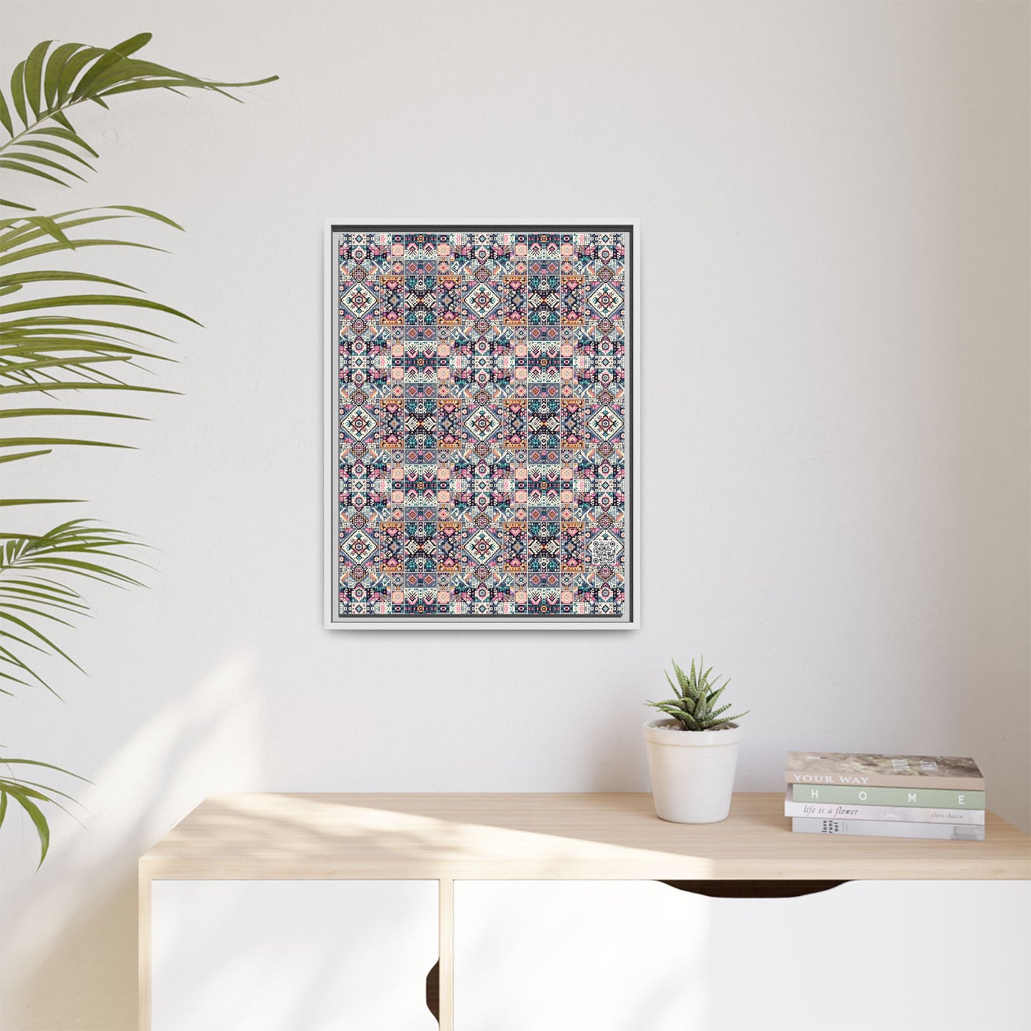 Matte Canvas, Framed (multi-Color) - 8404 Design-01