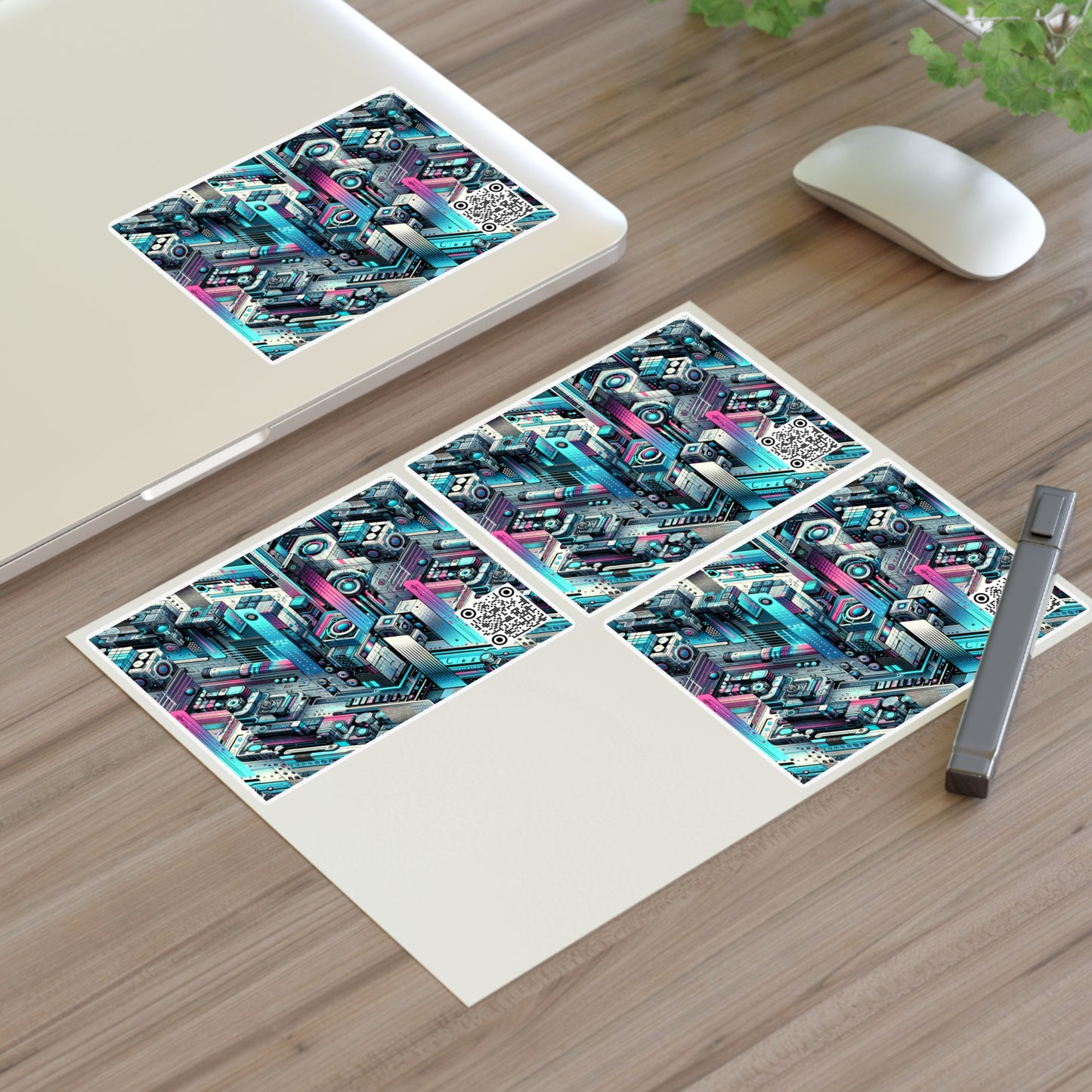Digital Motion Futuristic Tech Sticker Sheets - 8404 Design-40