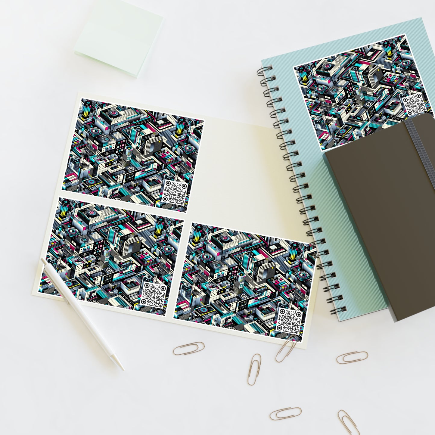 Tech-Forward Graphics Tech-Forward Streetwear Blending Human Creativity With Ai Innovation Sticker Sheets - 8404 Design-47
