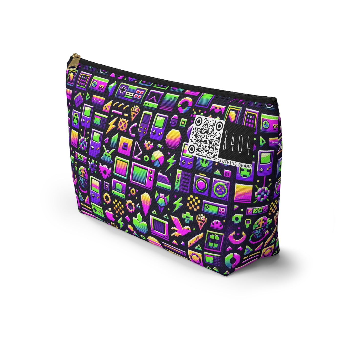 Digital Nostalgia Remix Modern Vintage Fusion Accessory Pouch W T-Bottom - 8404 Design-49