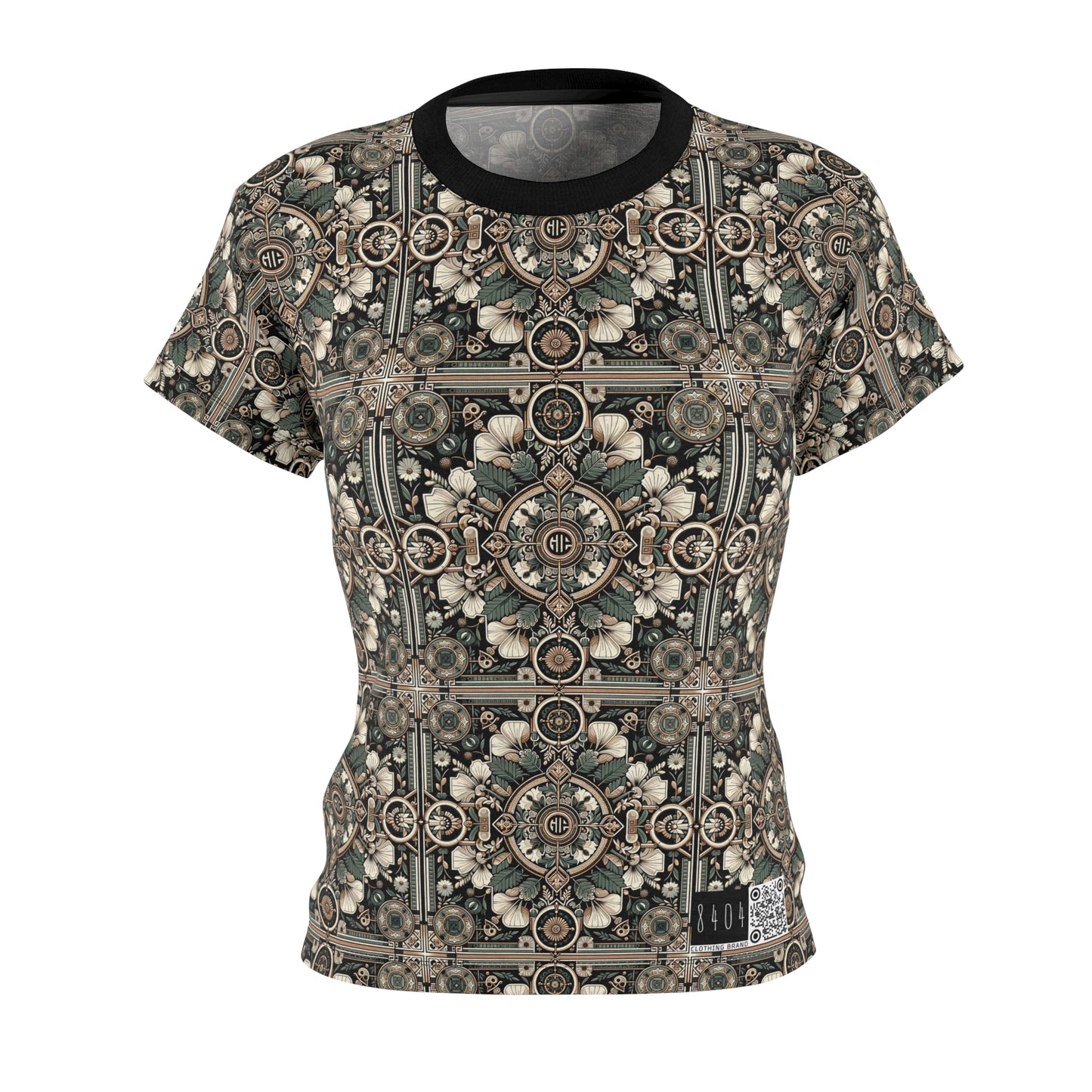 Cyber Garden Party Tech Garden Extravaganza Women's Cut & Sew Tee - 8404 Design-66