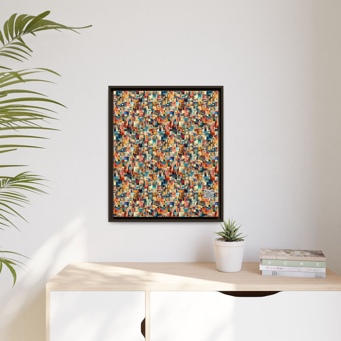 Digital Artistic Expression Artistic Streetwear Matte Canvas, Framed (multi-Color) - 8404 Design-46 B