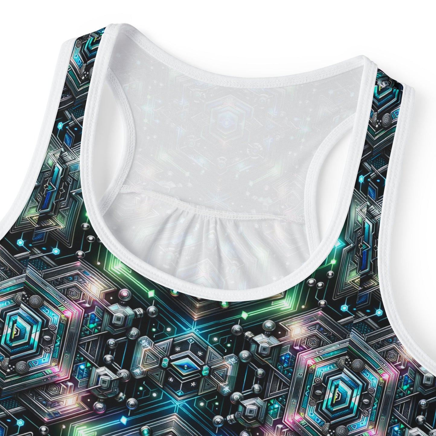 Tech-Infused Futurism Futuristic Tech Women's Tank Top - 8404 Design-63