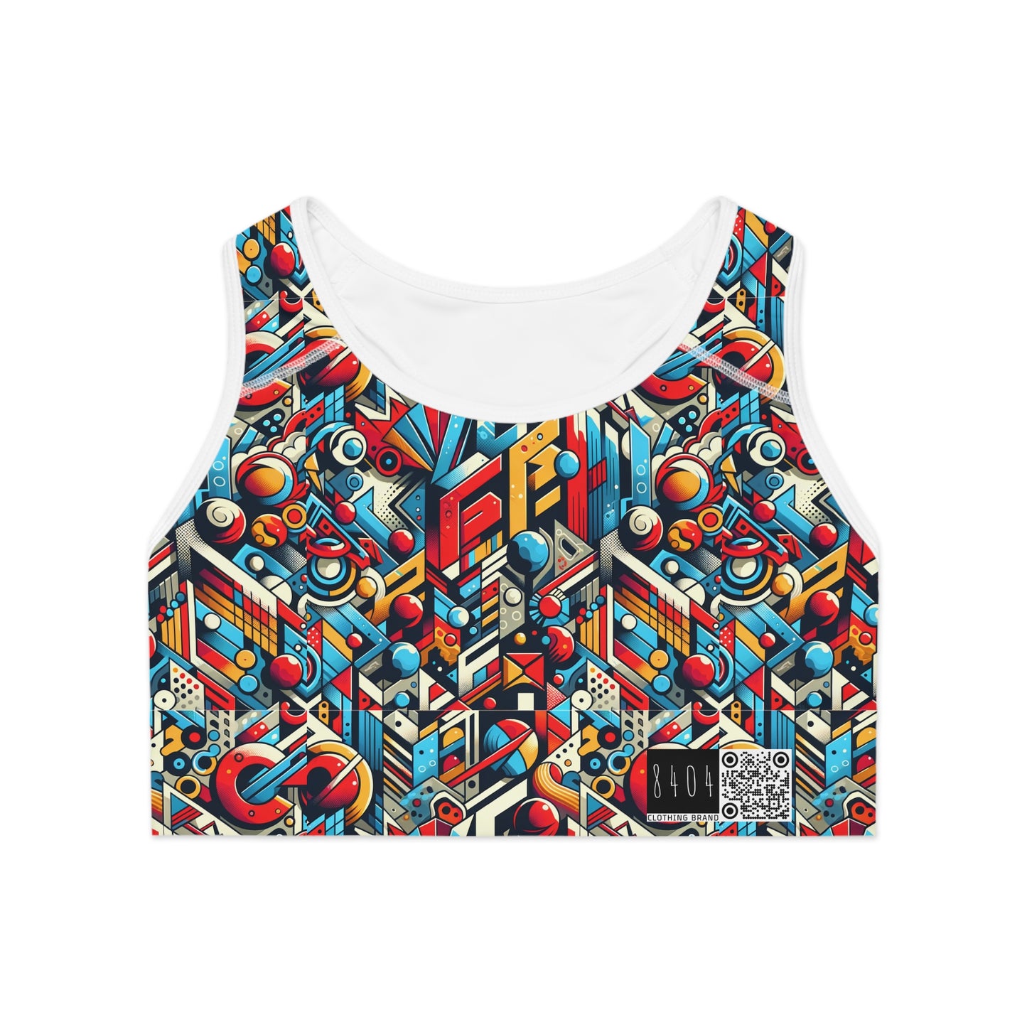 Neo-Traditional Street Art Modern Street Art Fusion Sports Bra - 8404 Design-67