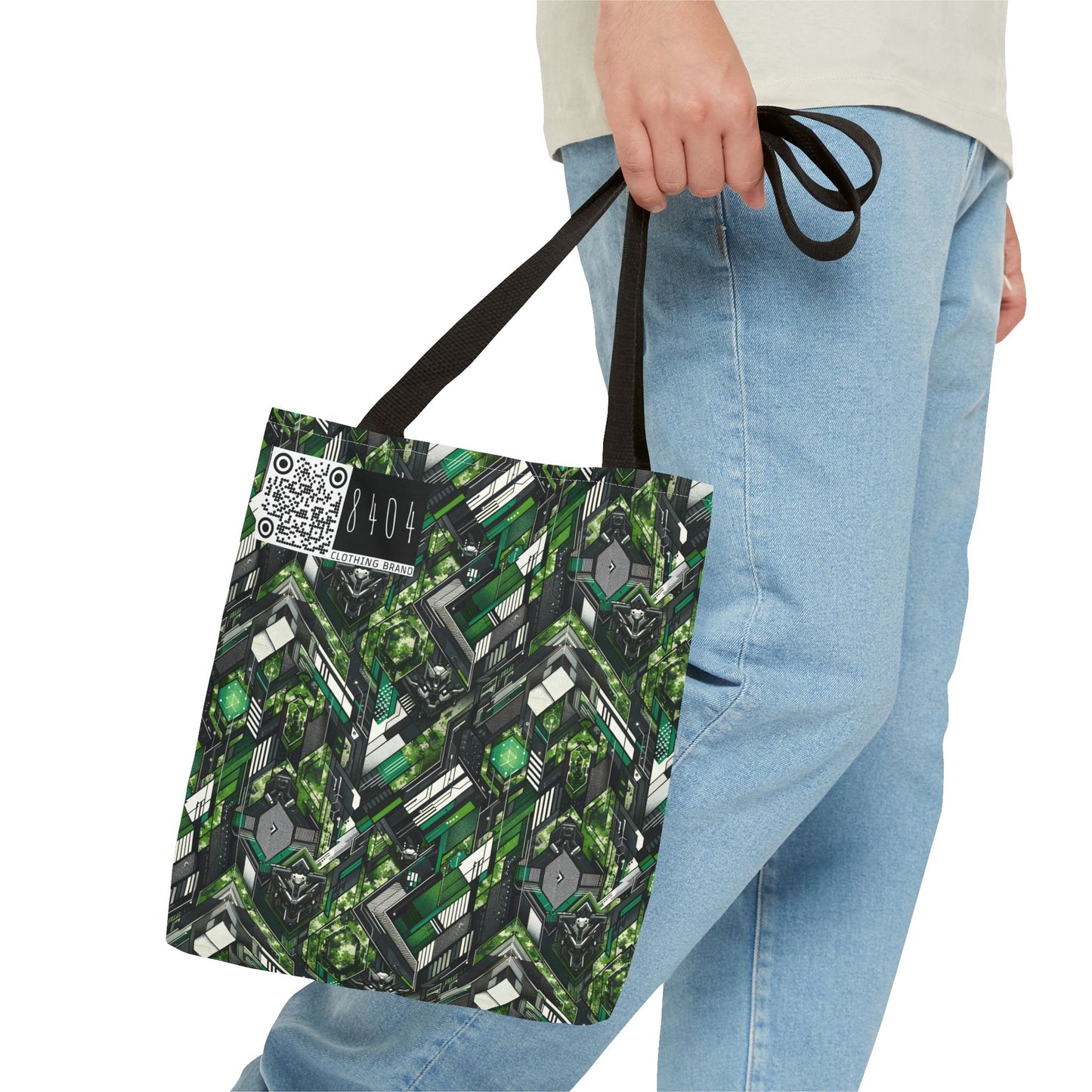 Tech Camo Fusion Tech-Forward Streetwear With a Futuristic Edge Tote Bag - 8404 Design-58
