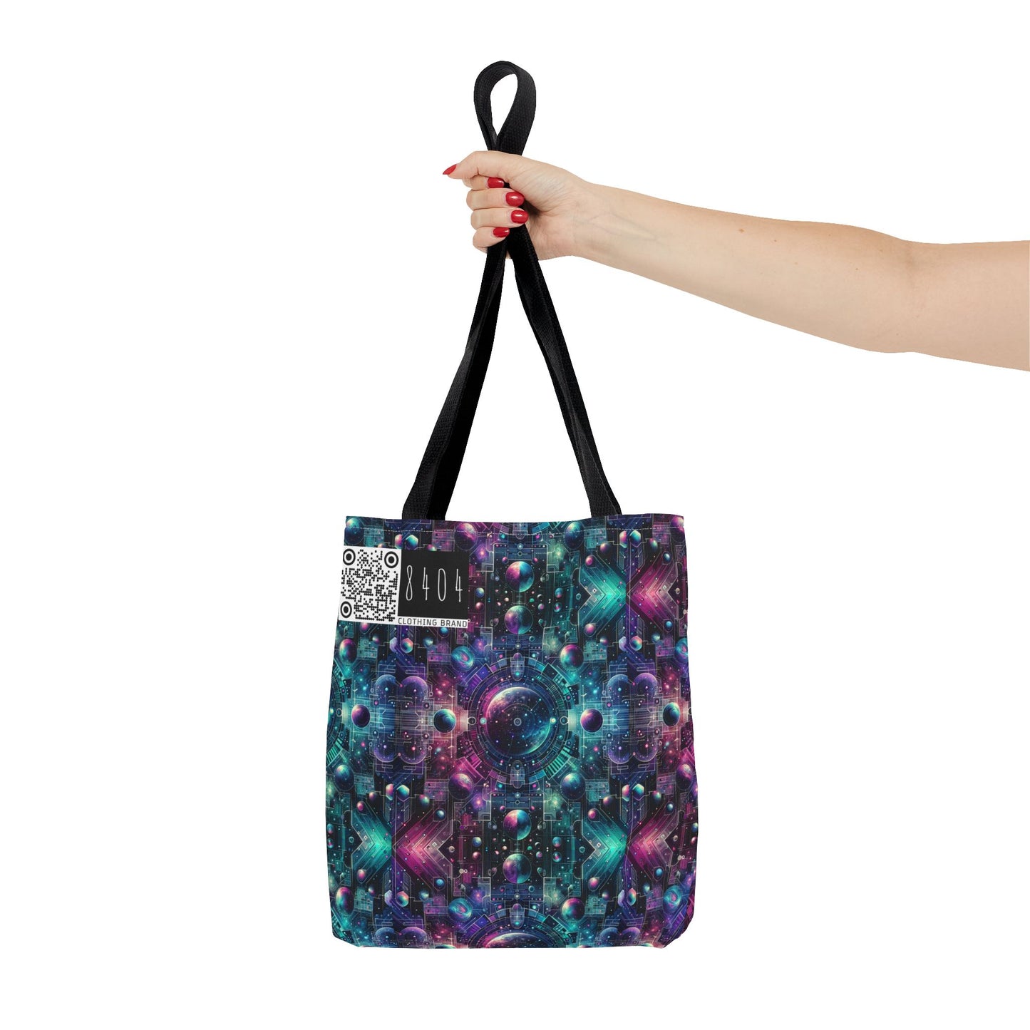 Galactic Hues Tech-Forward Cosmic Fusion Tote Bag - 8404 Design-59