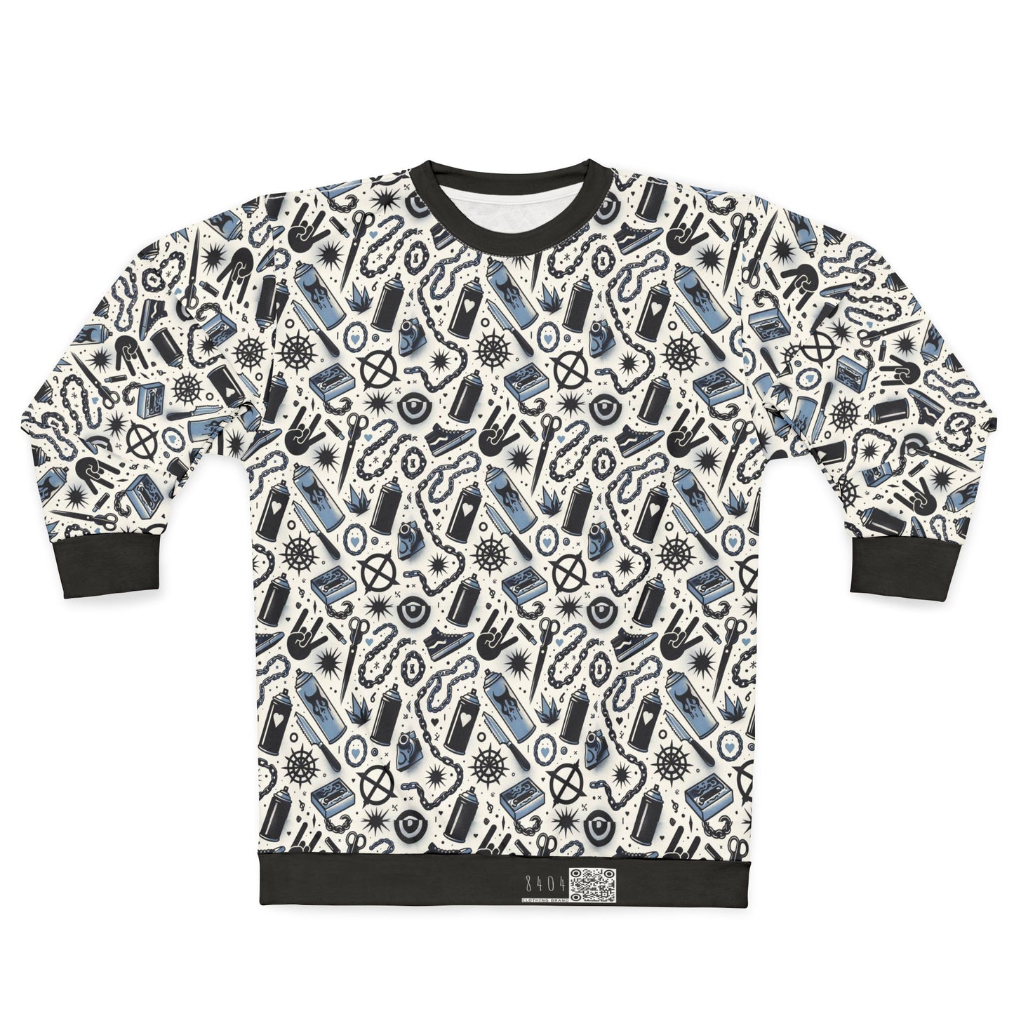 Cultural Rebellion Graphics Edgy and Rebellious With a Hint of Nostalgia Sweatshirt - 8404 Design-57
