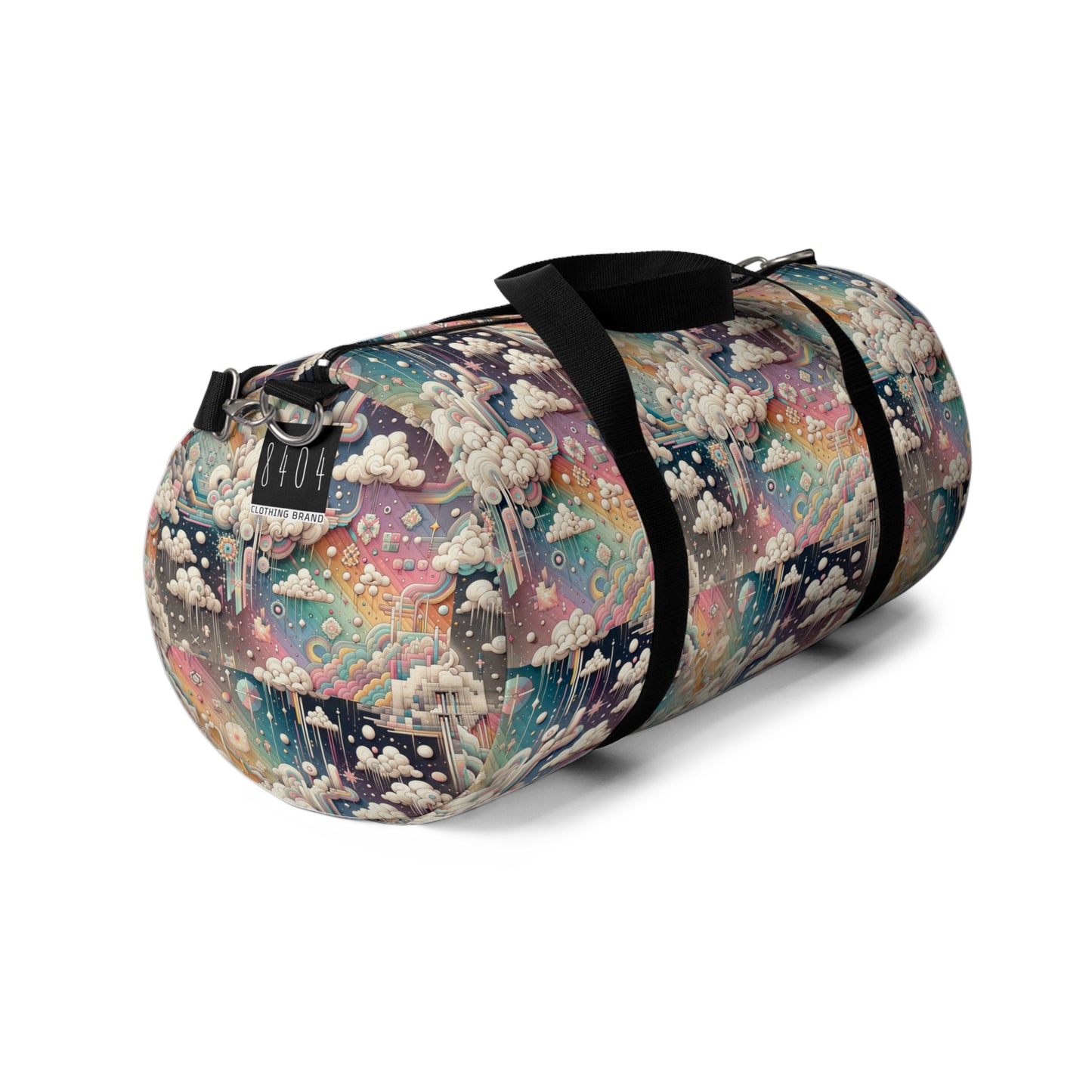 Digital Dreamland Whimsical and Nostalgic Streetwear With a Digital Twist Duffel Bag - 8404 Design-52