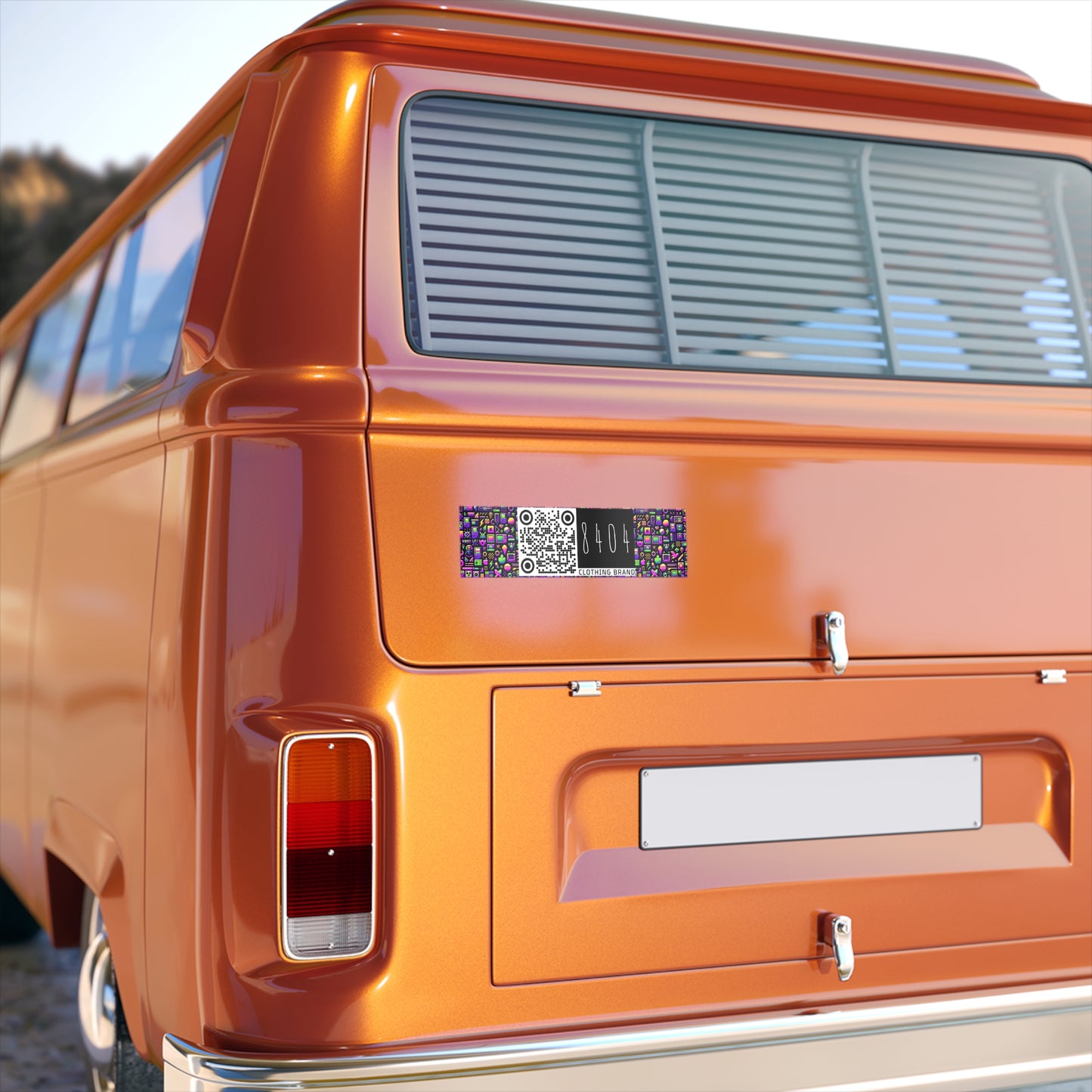 Digital Nostalgia Remix Modern Vintage Fusion Bumper Sticker - 8404 Design-49