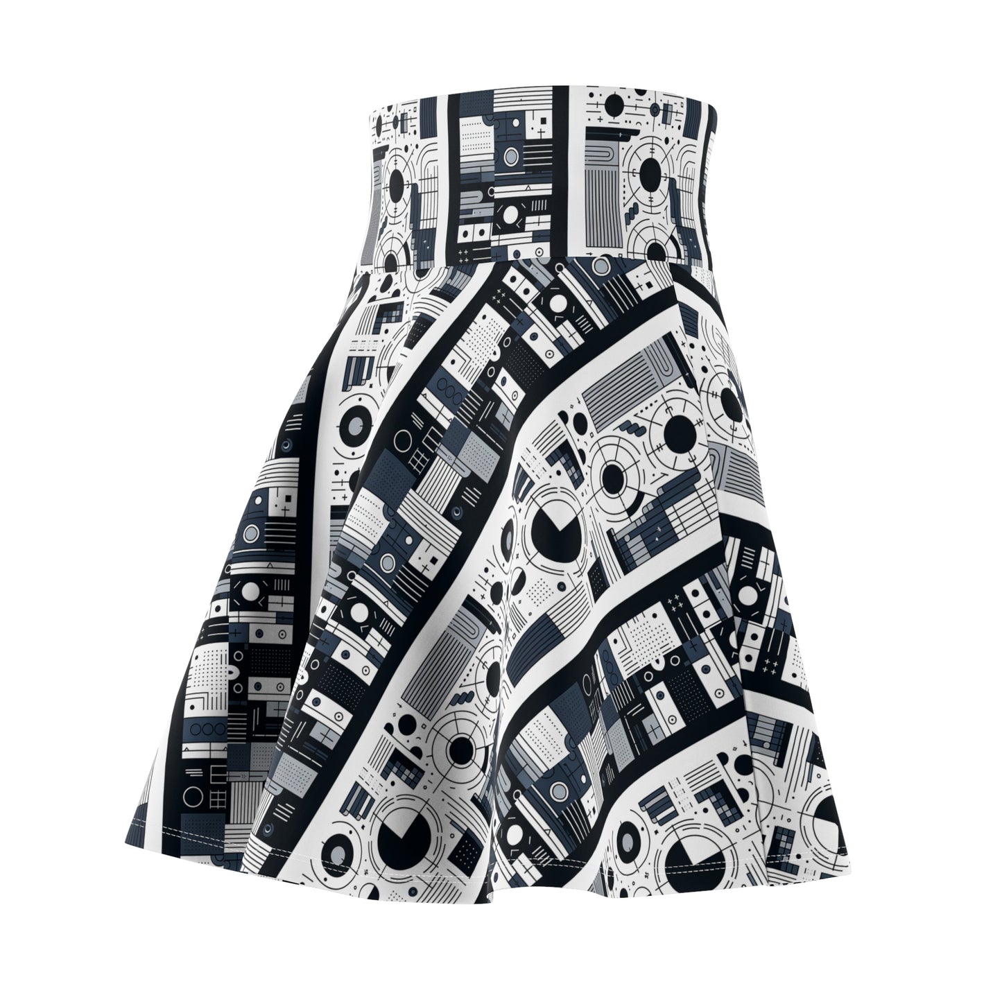 Minimalist Athleisure Minimalist Tech Women's Skater Skirt - 8404 Design-54